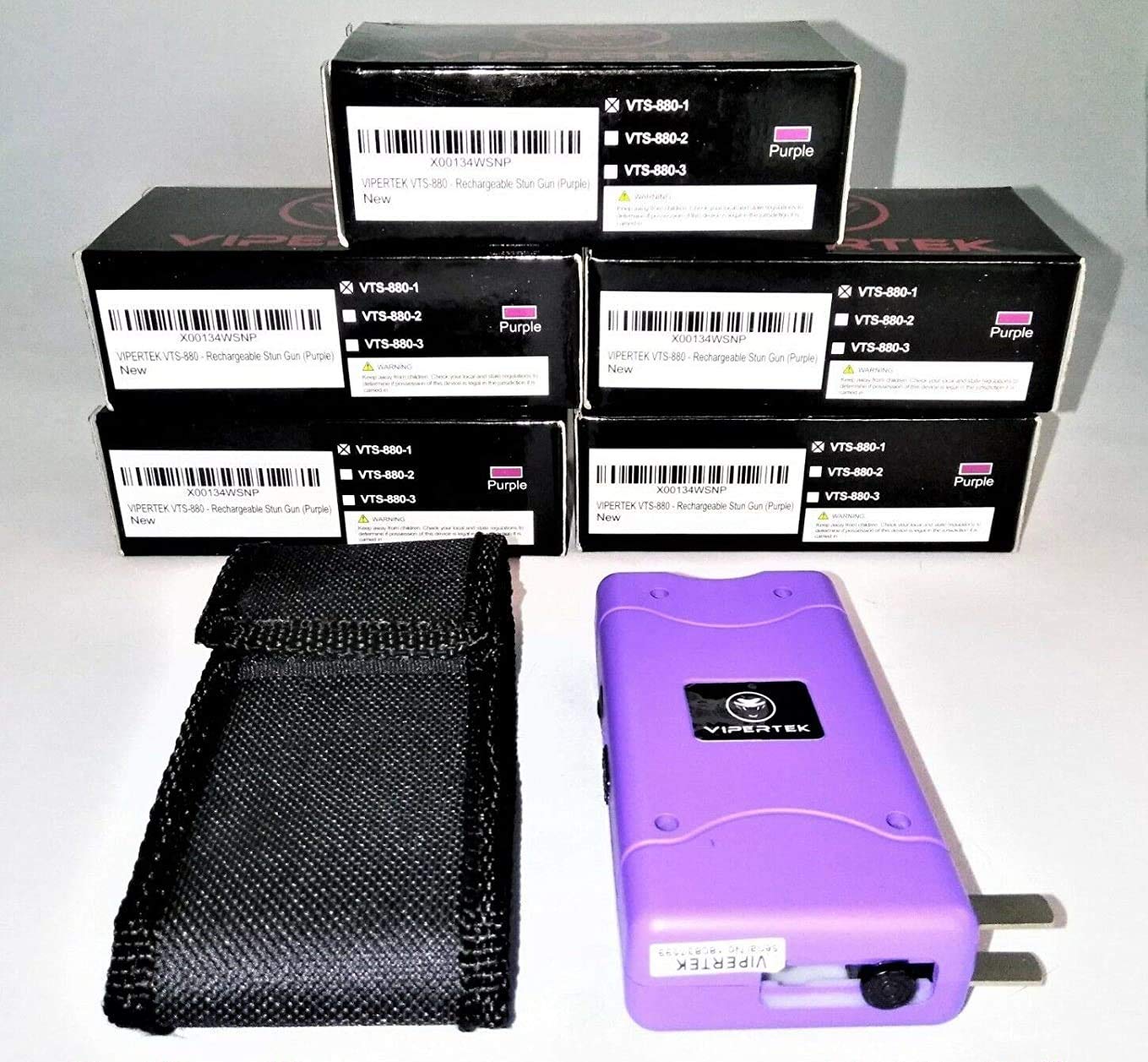 (5) Stun Gun (+ Bonus 5 Holster Cases) - Wholesale Lot