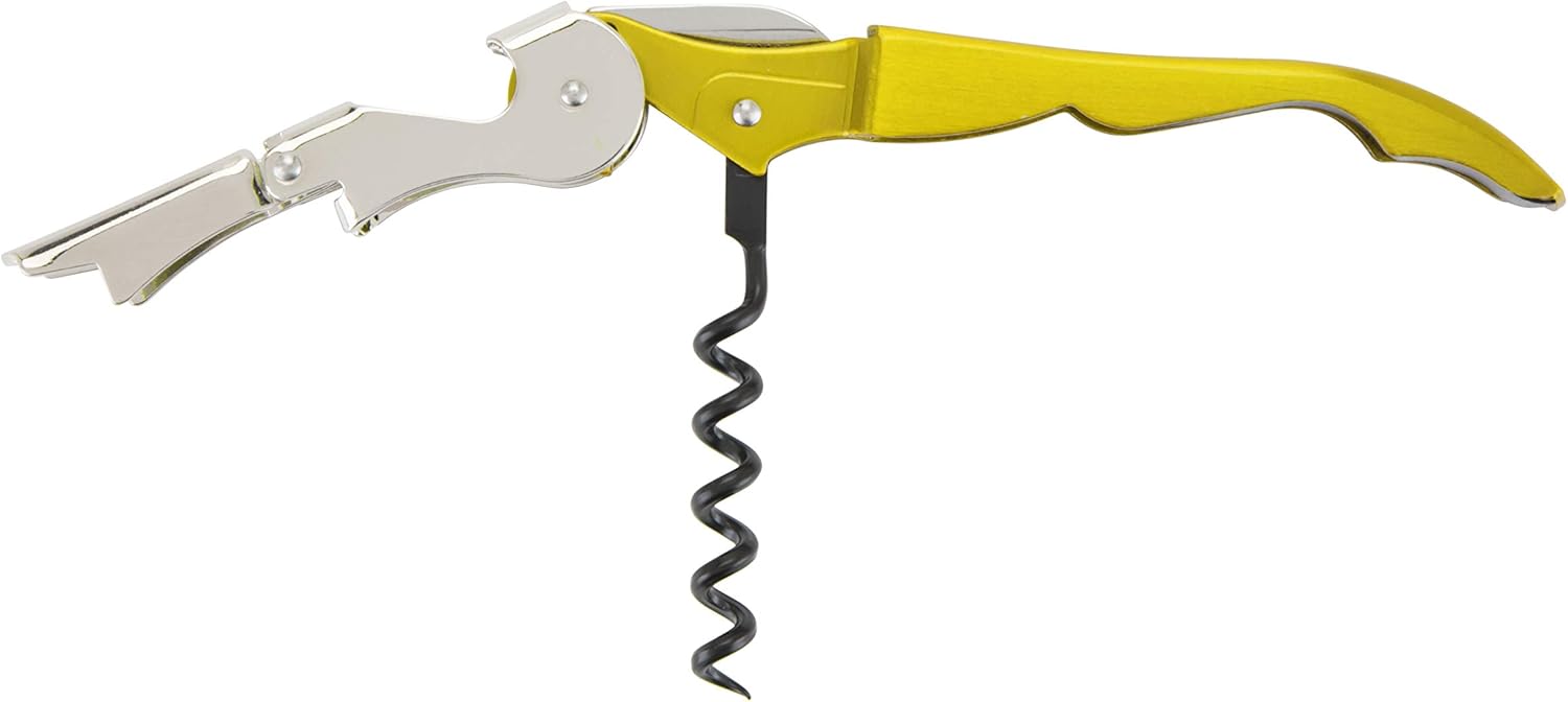 TrueTap Double Hinged Waiter’s Corkscrew, Stainless Steel