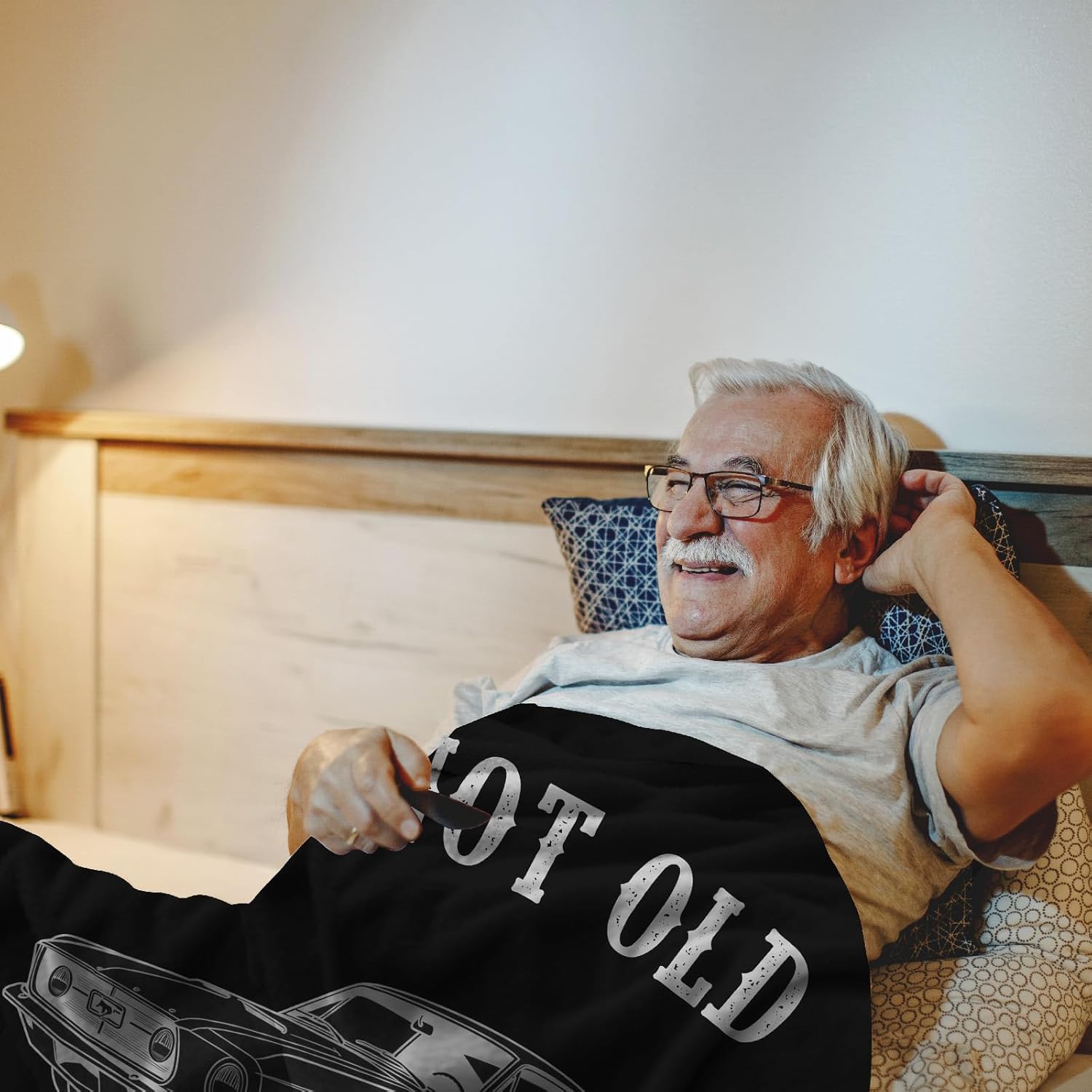 Gifts for Men - Funny Birthday Father's Day Retirement Gift Ideas for Older Men Grandpa Dad Husband - Throw Blanket 50"x60" - Image 2