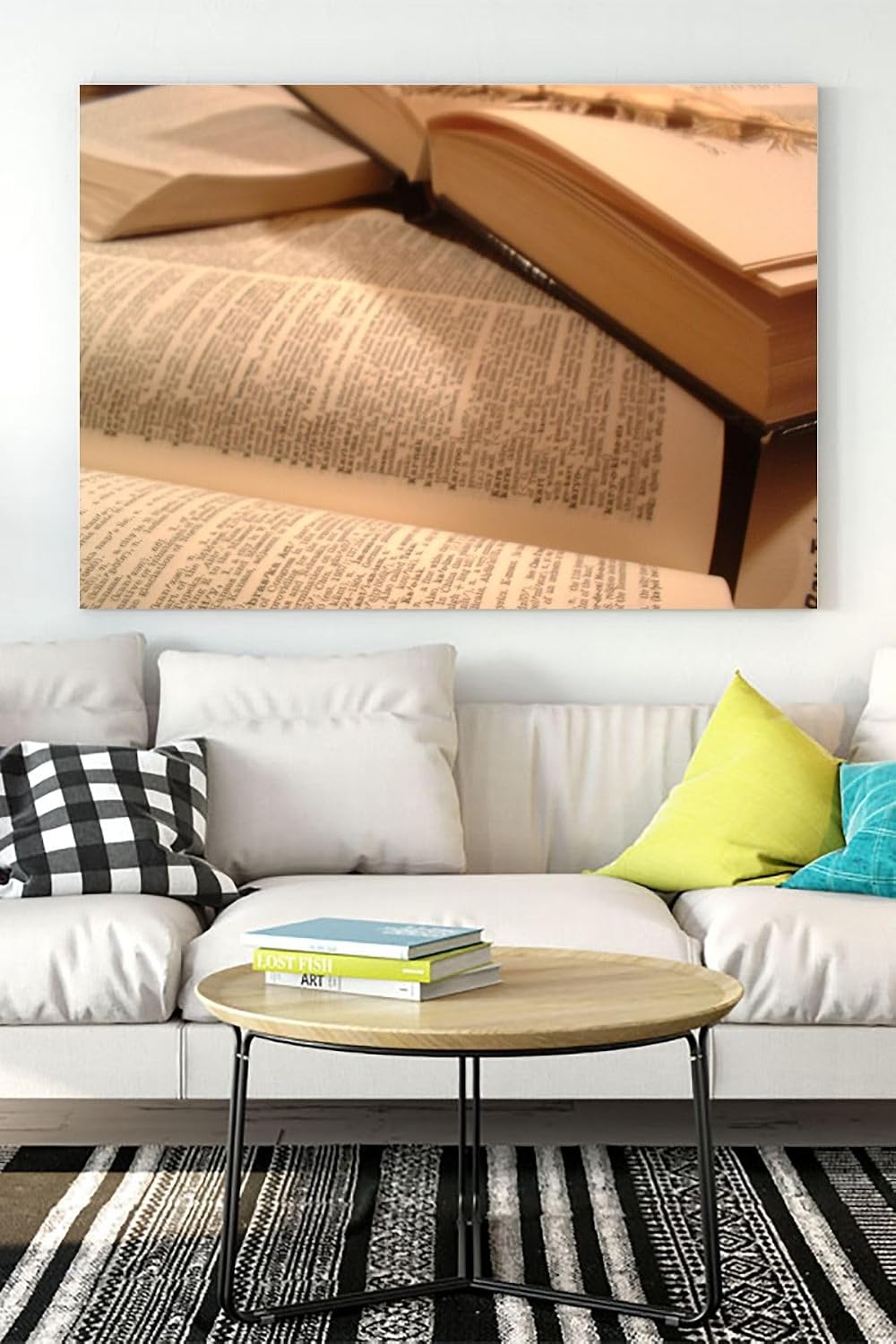 Postermanya (pster16643) Sanatsal Kitap Kanvas Tablo 2 40 x 60