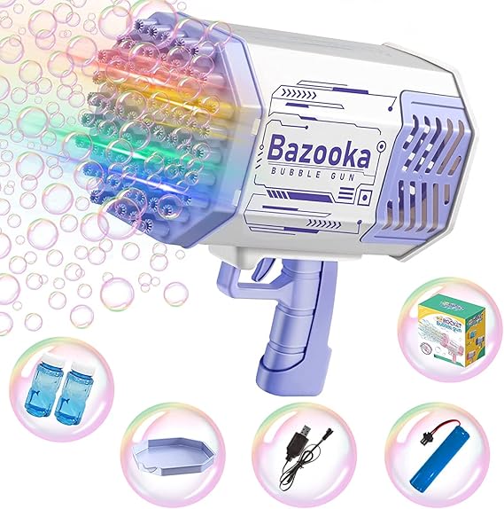 CocLux Bubble Gun,Bazooka Bubble Gun,Bubble Gun Machine,69
