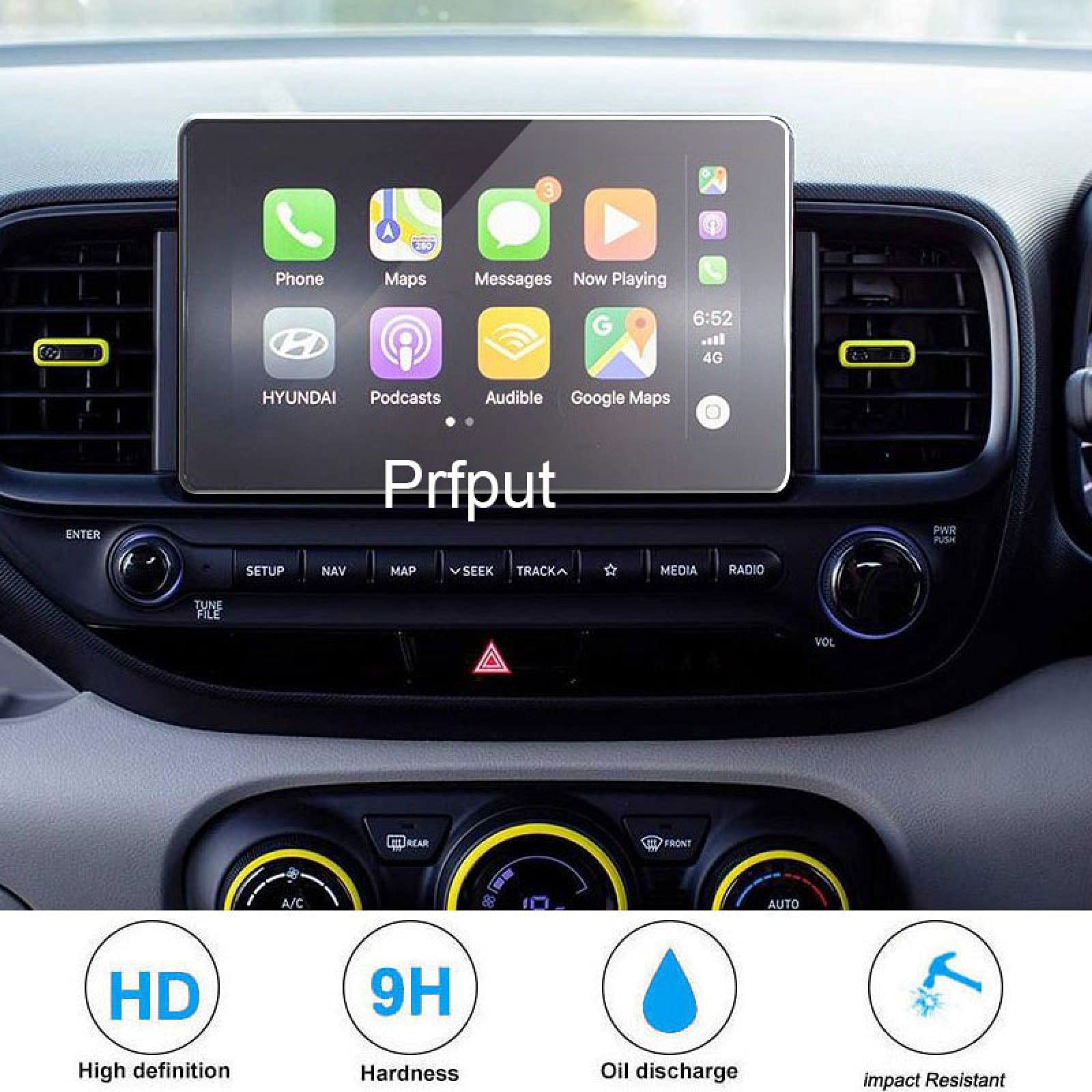 pour Hyundai Venue 2020, Film de Verre trempé Protecteur d'écran Tactile de Navigation de Voiture Accessoires intérieurs automatiques