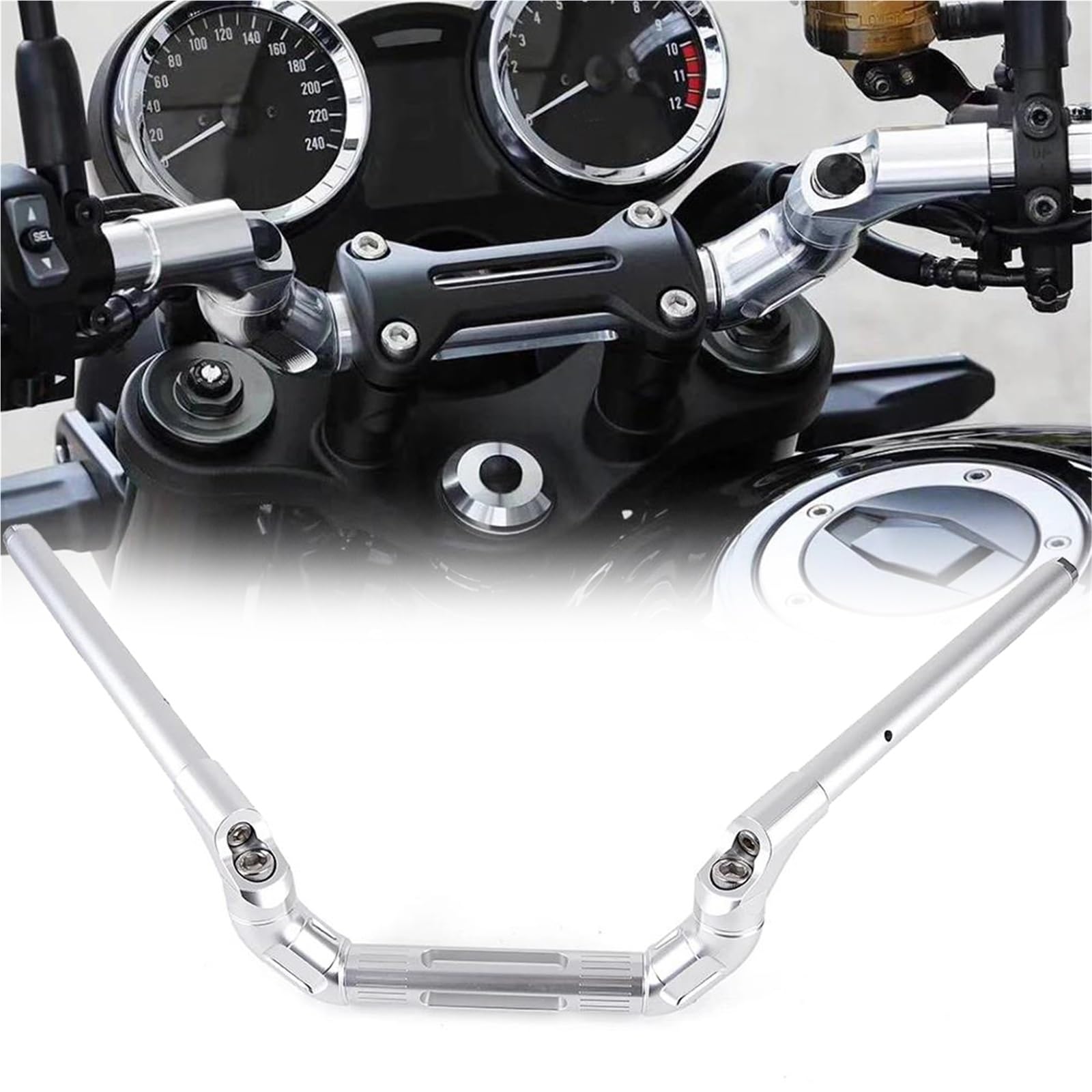 Guidon réglable CNC idéal pour voyager en moto Kawasaki Z900RS Cafe