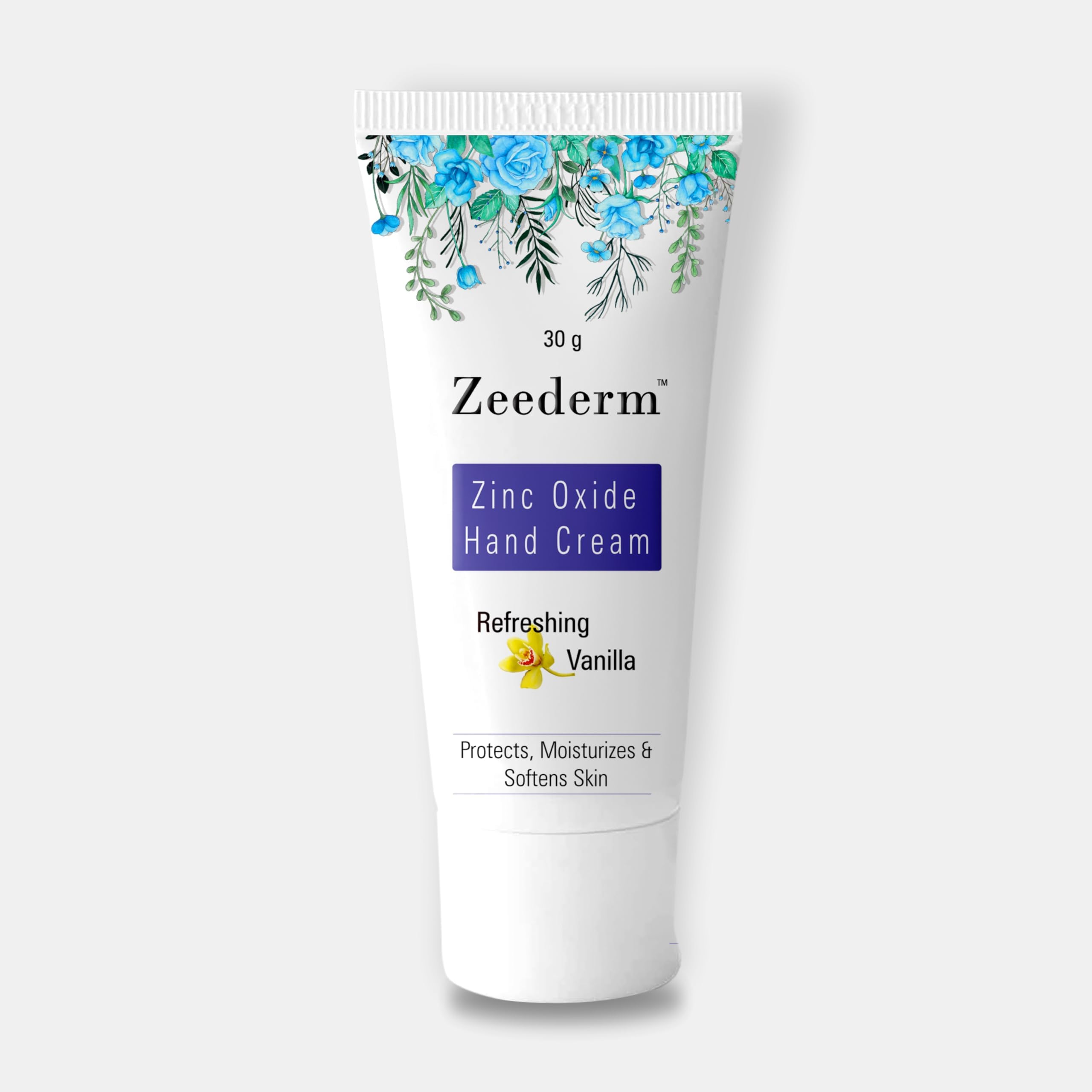 Zeederm | Zinc oxide Hand Cream for Women & Men | Hand Moisturizer | Hand Cream for Dry and Rough Hands | All Skins Types - 30g