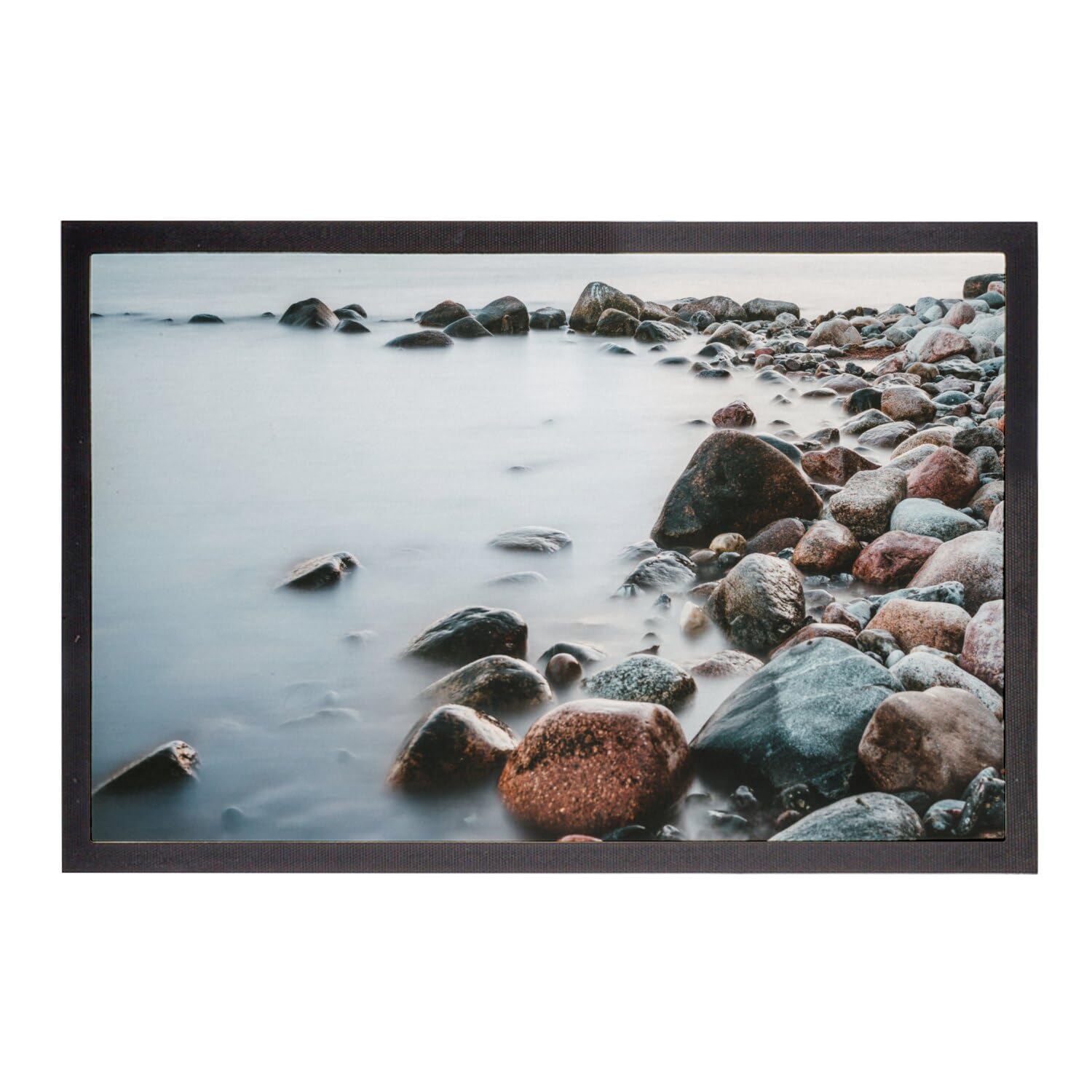 Paillasson Rivage de Galets pour une entrée accueillante style bord de mer