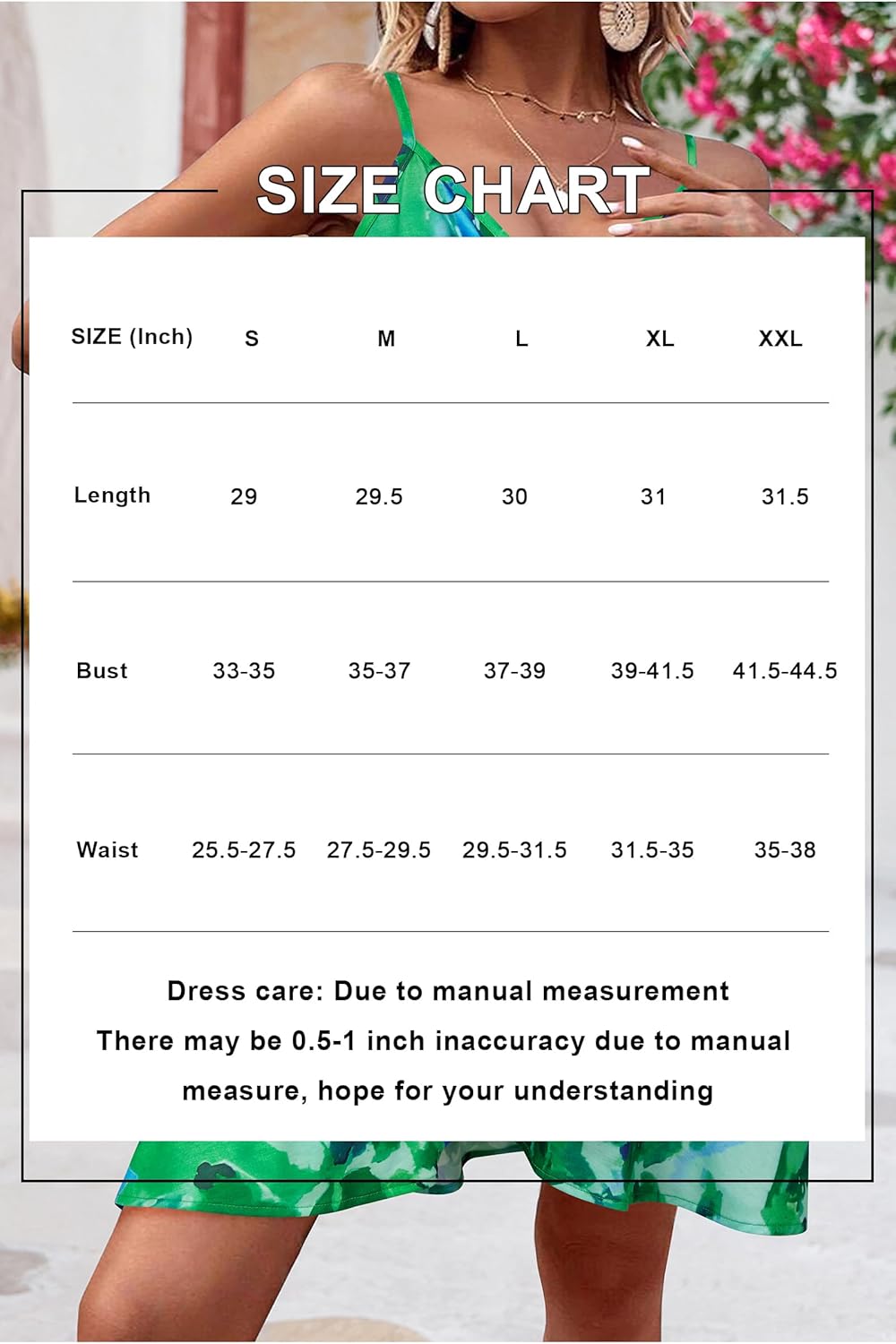 ULTRANICE Summer Dress Womens Spring 2025 Trendy Casual Wrap Flowy V Neck Adjustable Spaghetti Outfits Clothes Midi Sun Dresses(Green Blue Floral,XL) - Image 6