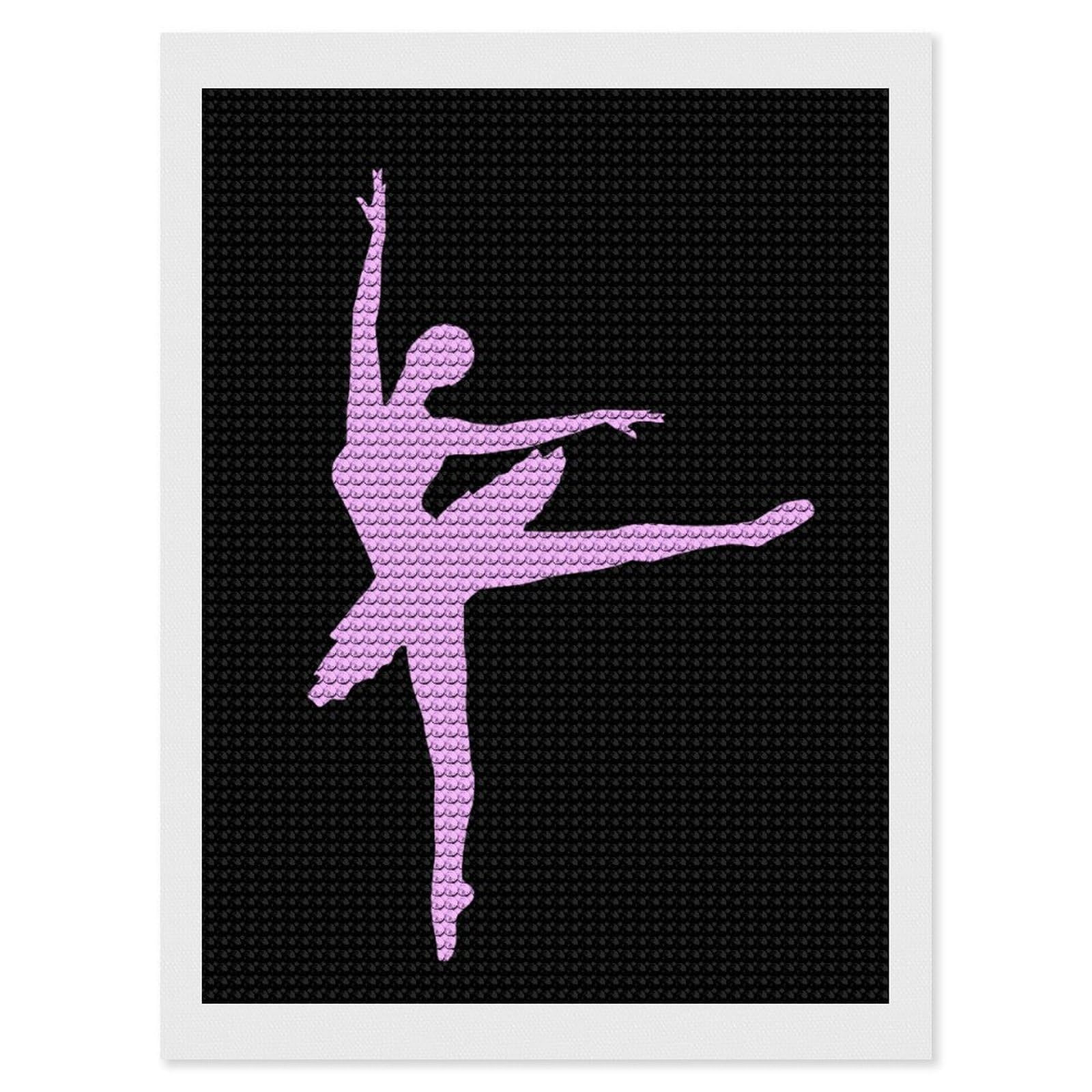 Nclqvjxzkhw Style Ballet Diamond Art Painting For Adult Round Diamonds Pictures Arts Crafts Home Wall Decor 12"X16"