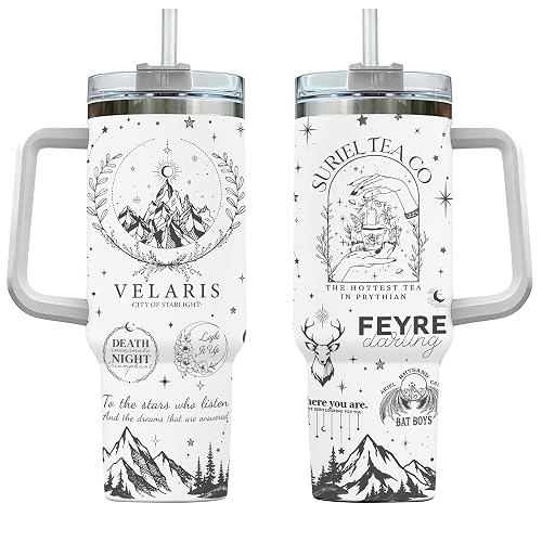 Starlight City Tumbler 40oz with Handle and Straw - Fantasy