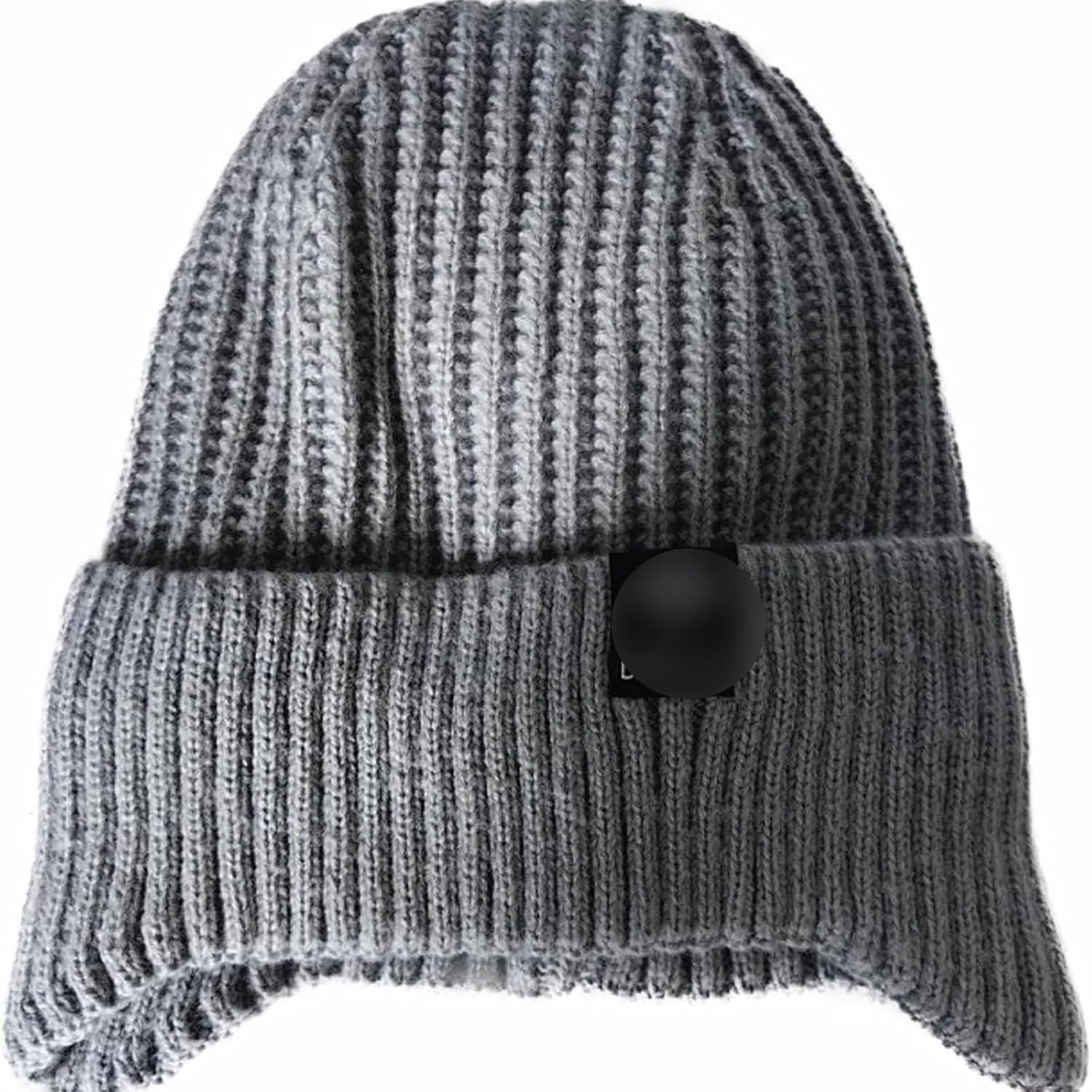 ニット帽 メンズ 帽子 裏地フリース あったかビーニー 斜め模様編み ライン配色 ショート knit-1703 レディース 秋冬 暖かい 男女兼用  ギフト サーマルニットキャップ 暖かい厚手のパッド入りメンズ帽子冬用耳保護コールドソフトニット帽子フリース裏地ビーニー、耳フラップ付き、寒い