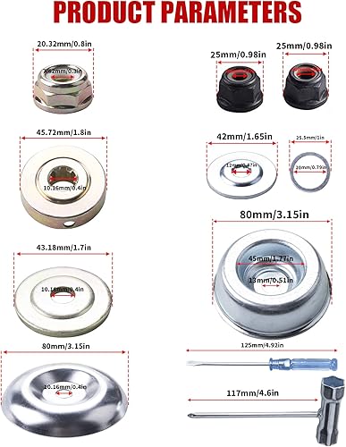 Miniatura 3 de Gashwer Cuchillas cortadoras de cepillo de punta de carburo de 10 pulgadas x 80T y cuchillas de punta de carburo de 9 x 36 dientes con kit de