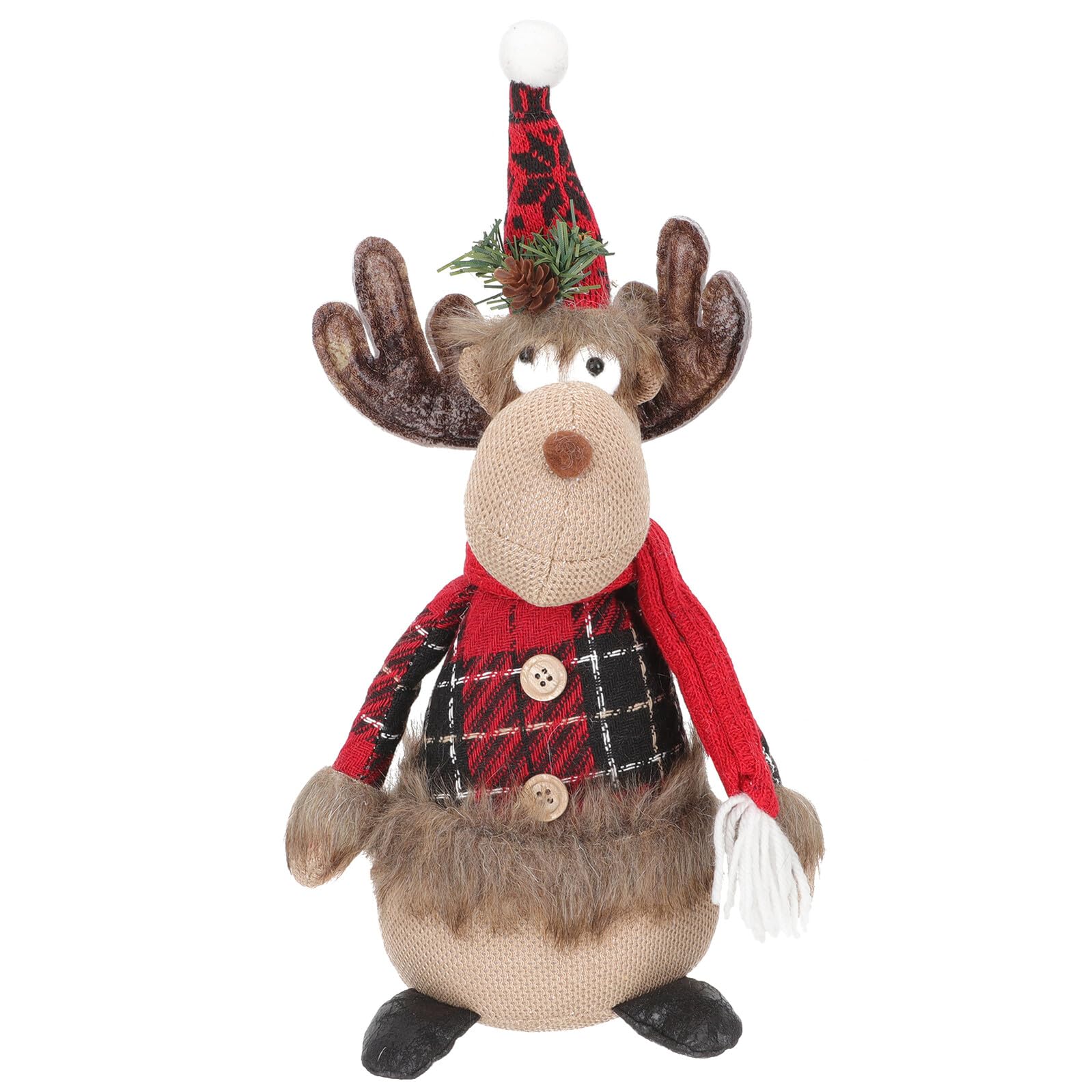 Poupée peluche de Noël Mipcase décoration créative et chaleureuse pour table et sapin