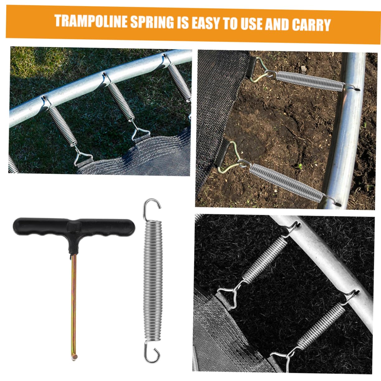 Trampolinfedern Verzinkt Aus Stahl Für Universaleinsatz Ersatz Für Zugfedern Zum Trampolin Hardwarezubehör Robust Und Rostfrei Für Reparatur Und Ersatz