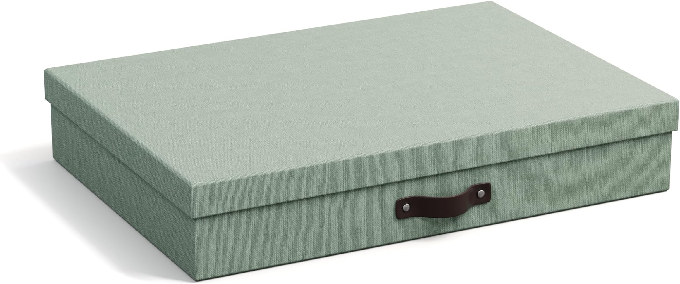 BIGSO OSKAR Dokumentenbox A4 Rosa - Aufbewahrungsbox Mit Deckel Aus Recycelter Faserplatte