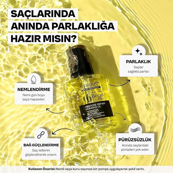 URBAN Care No.6 Bond Plex Yıpranma Karşıtı Saç Bakım Yağı 100ml- Vegan