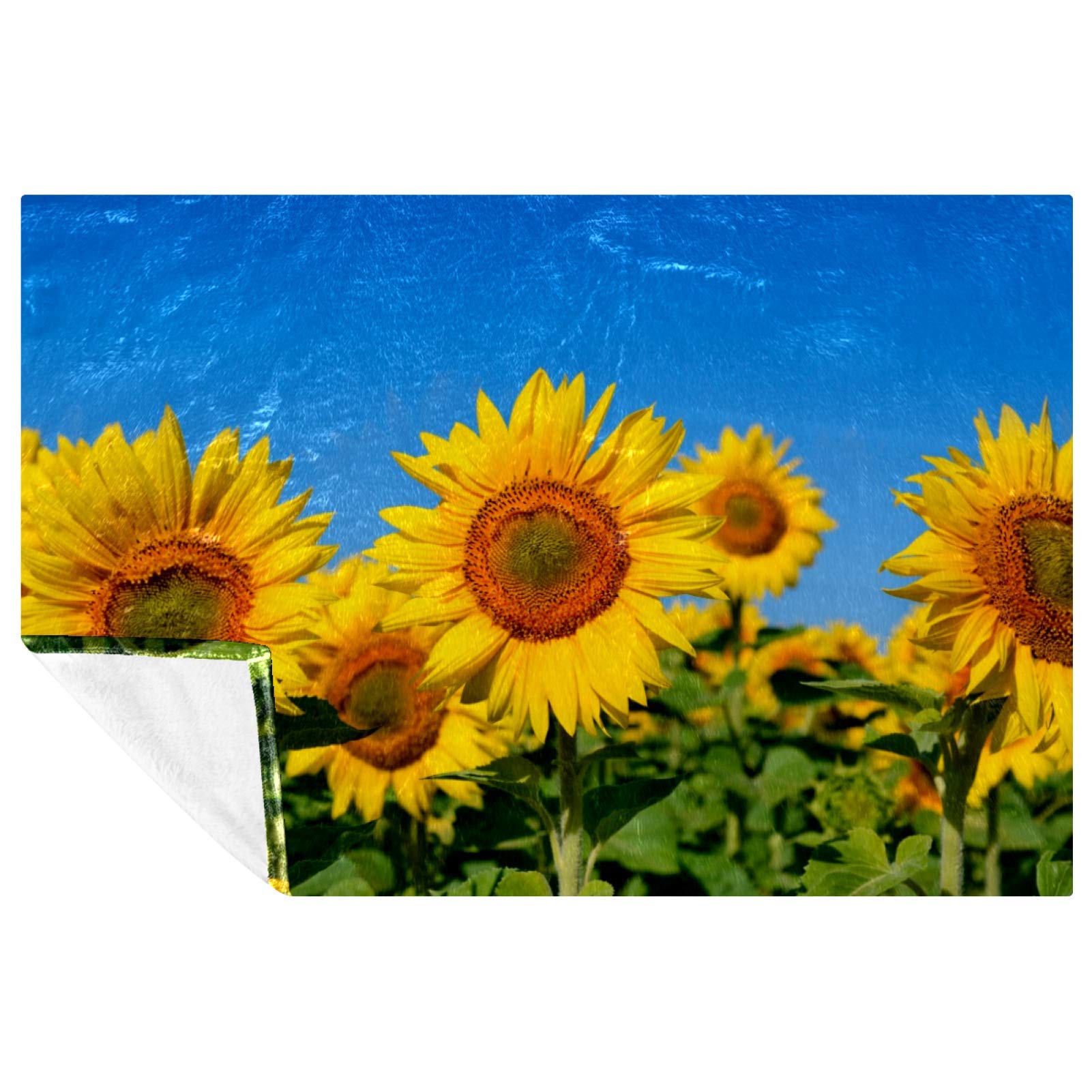 Couverture tournesol compacte et chaude pour pique-nique et plage