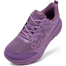 OrthoComfoot Womens Orthopedic Diabetic Wide Walking Shoes Comfortable Casual Arch Support Orthotic Plantar Fasciitis Sports Sneakers, Swollen Feet Running Shoes for Foot and Heel Pain Relief
