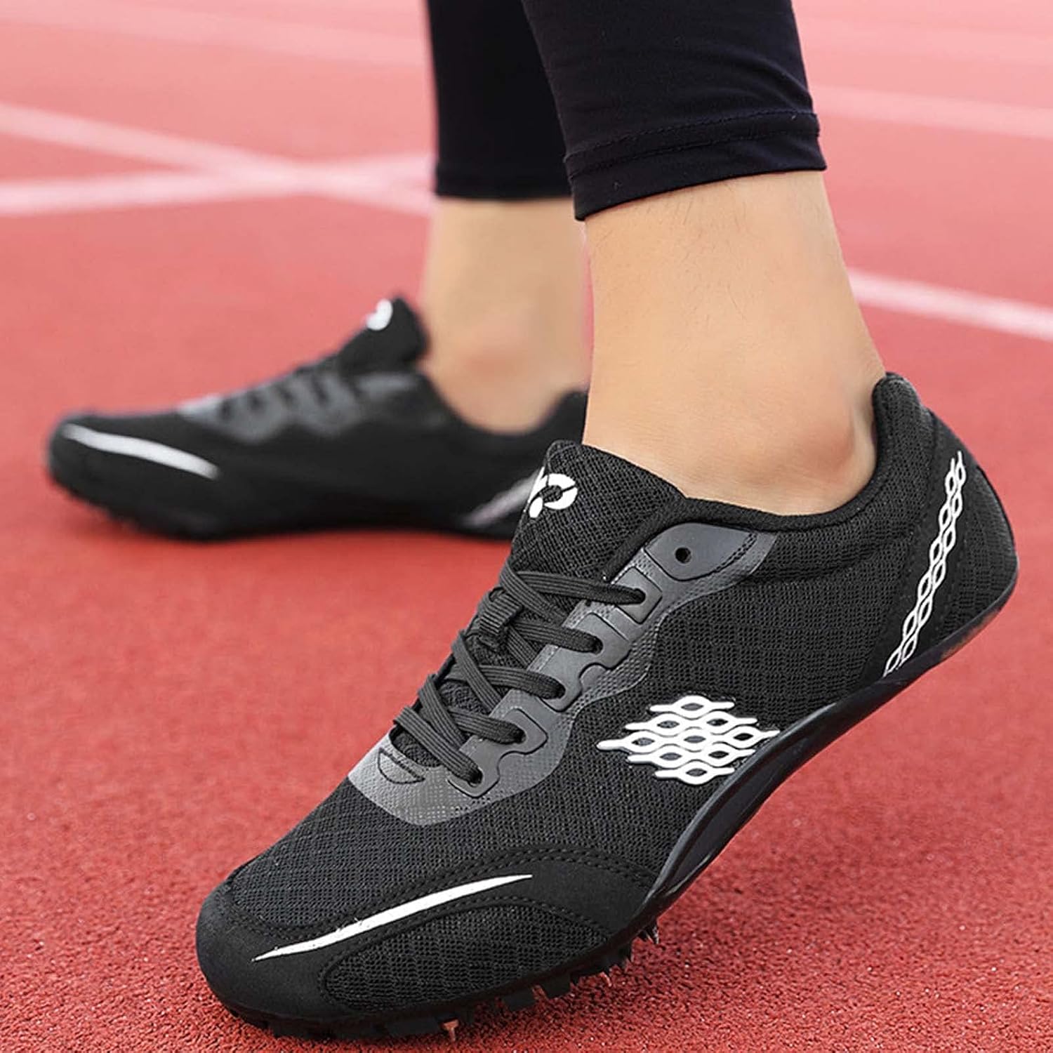 Men Women Track and Field Shoes Non Slip Youth Spikes Running Racing Sneakers Lightweight Fashion Sprinting Shoes