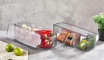 Vip Ahmet Mina Organizer Plastik Raf,  effaf F me Kapakl  750 Ml