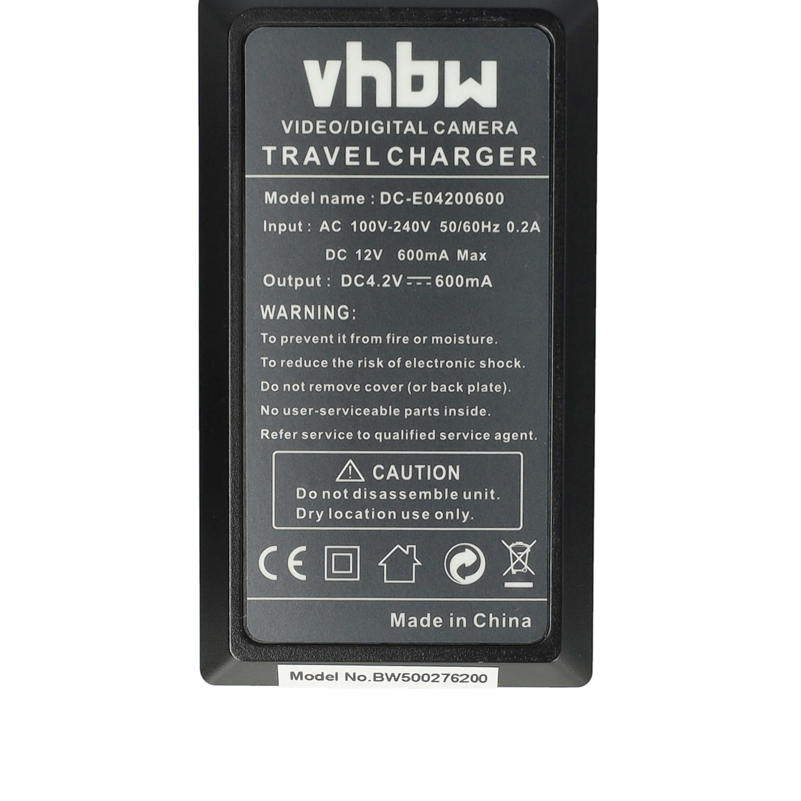 vhbw caricatore compatibile con Ricoh GR Digital IV camera camcorder