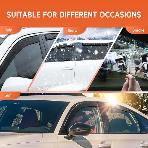 Miniatura 4 de ACLONG Protectores de lluvia para Honda Civic Sedan Hatchback 2022 2023 2024, protector de lluvia para ventanas laterales cívicas 2022-2024,