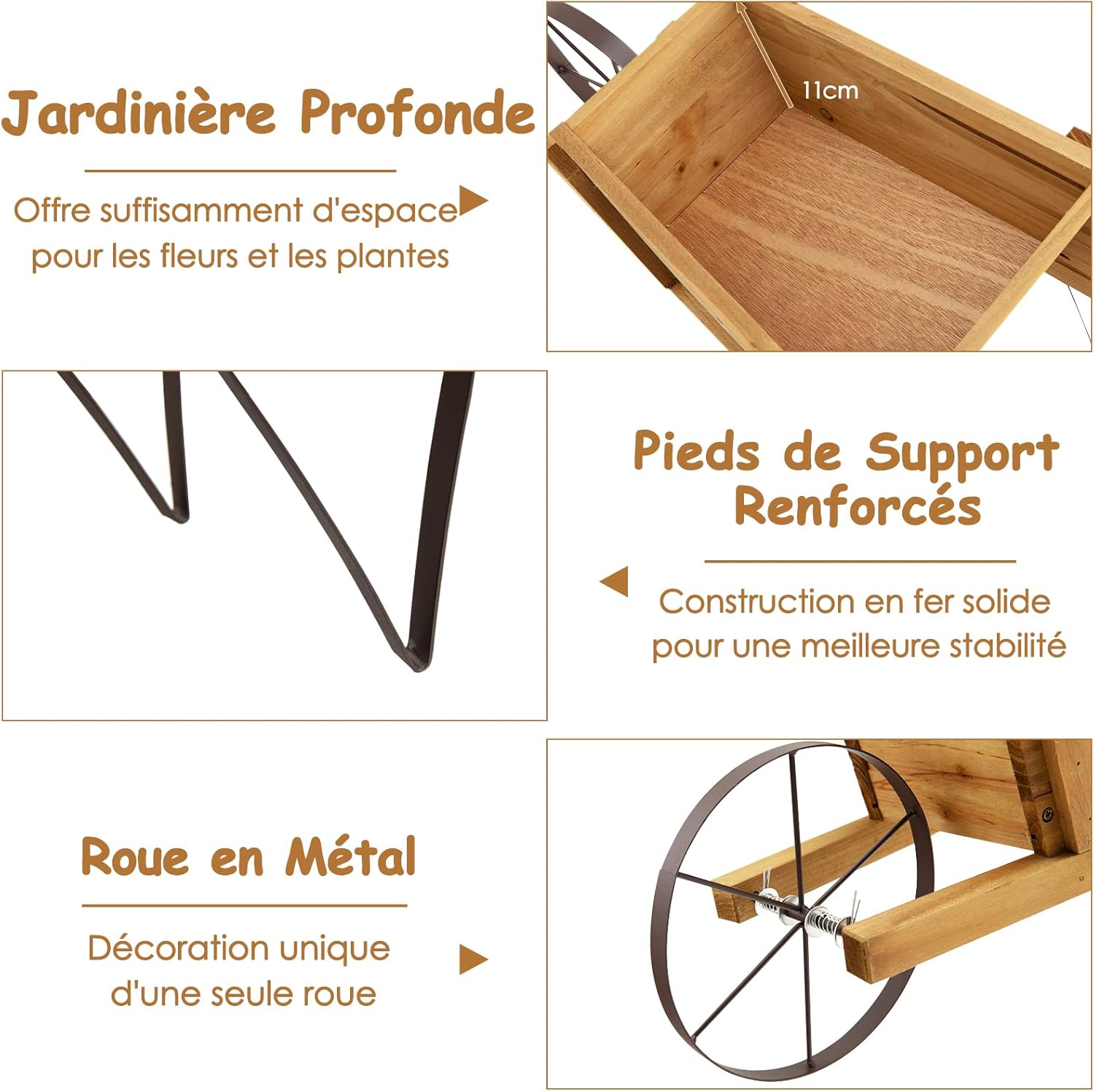 RELAX4LIFE Brouette Décorative En Bois, Pots De Fleurs Avec 9 Accessoires D'Aimants Roues Métalliques Longue Poignée, Décoration De Jardin Rustique 69,5x26x29,5cm Pour Cour Jardin Véranda (Nature) 12 RELAX4LIFE Brouette Décorative En Bois, Pots De Fleurs Avec 9 Accessoires D'Aimants Roues Métalliques Longue Poignée, Décoration De Jardin Rustique 69,5x26x29,5cm Pour Cour Jardin Véranda (Nature) -Promos Botani Pro Boutique AAHKMJXYDAFdJAOAIMEbOAchlkWZ0oakZn uVZ0mPidMNbILvCvspZ4oG3fPgIqc1P1FAcqy2Z9LBfe9Cw2kZVimi BvLHt2k0g4DZRy3HjvdA==