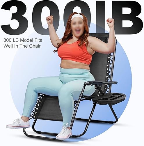 Miniatura 8 de Nazhura Juego de 2 sillas reclinables relajantes para patio, sillas de malla de acero ajustable, silla de salón de gravedad cero, sillas de playa