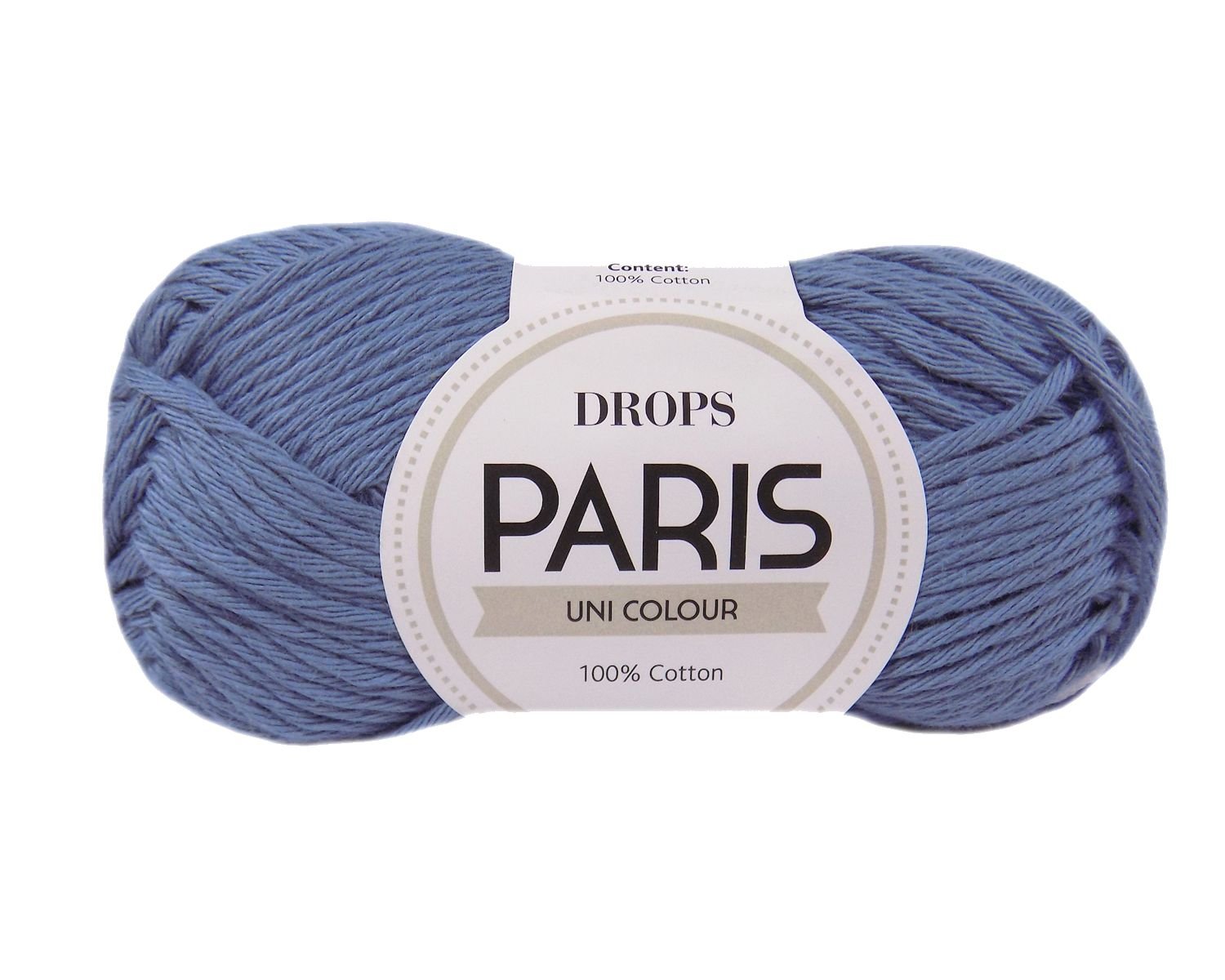 Drops Paris 100% Cotton 30 - Grey Blue — image 1