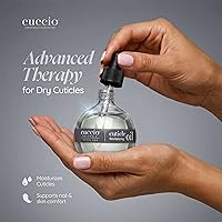 Vista 2 de Cuccio Naturale Aceite revitalizante para cutículas de melocotón y vainilla, tratamiento hidratante para cutículas secas y dañadas y uñas finas, sin