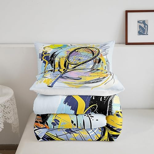 Miniatura 207 de Castle Fairy Juego de ropa de cama de béisbol, tamaño matrimonial, juego de edredón de 3 piezas para niños, niños, adolescentes, decoración