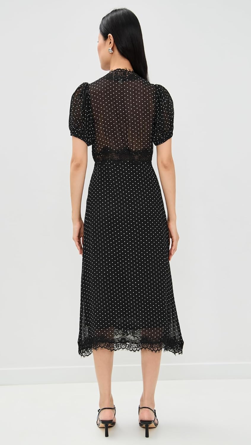 Sea Women's Melody Polka-Dot Puff Sleeve Dress - Image 3