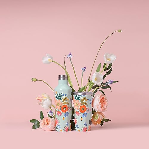 Miniatura 5 de Corkcicle Vaso de viaje de acero inoxidable con triple aislamiento con tapa inastillable, reutilizable (16 onzas16.1 fl oz, floral animado)