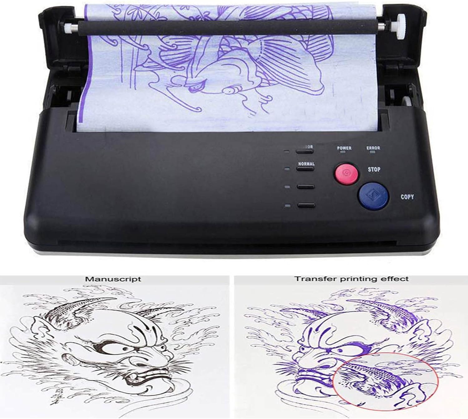 ORGBRO X8 Thermocopieur Tatouage, Bluetooth Imprimante