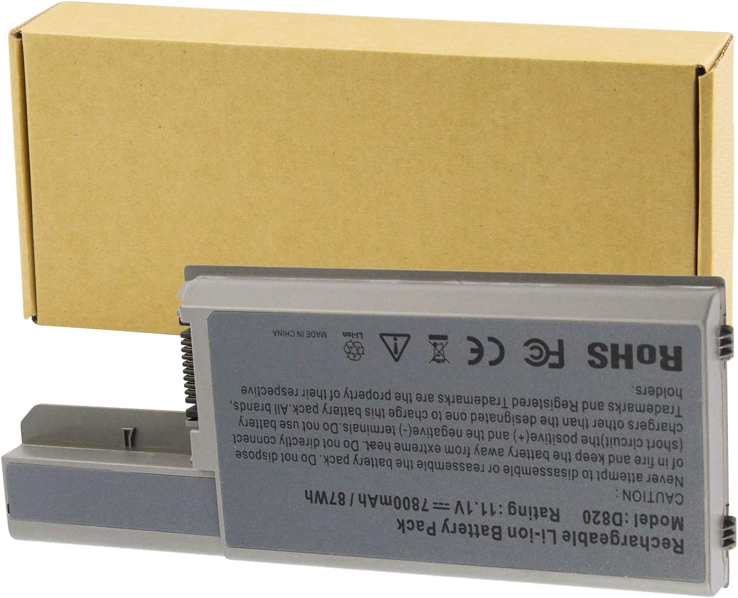 Futurebatt 9Cell 7800mAh Battery for Dell Latitude D830 D820 D531 D531N, Precision M4300 Mobile Workstation, Precision M65, 310-9122 312-0393 312-0401 451-10308 451-10326 451-10410 DF192 DF230 DF249