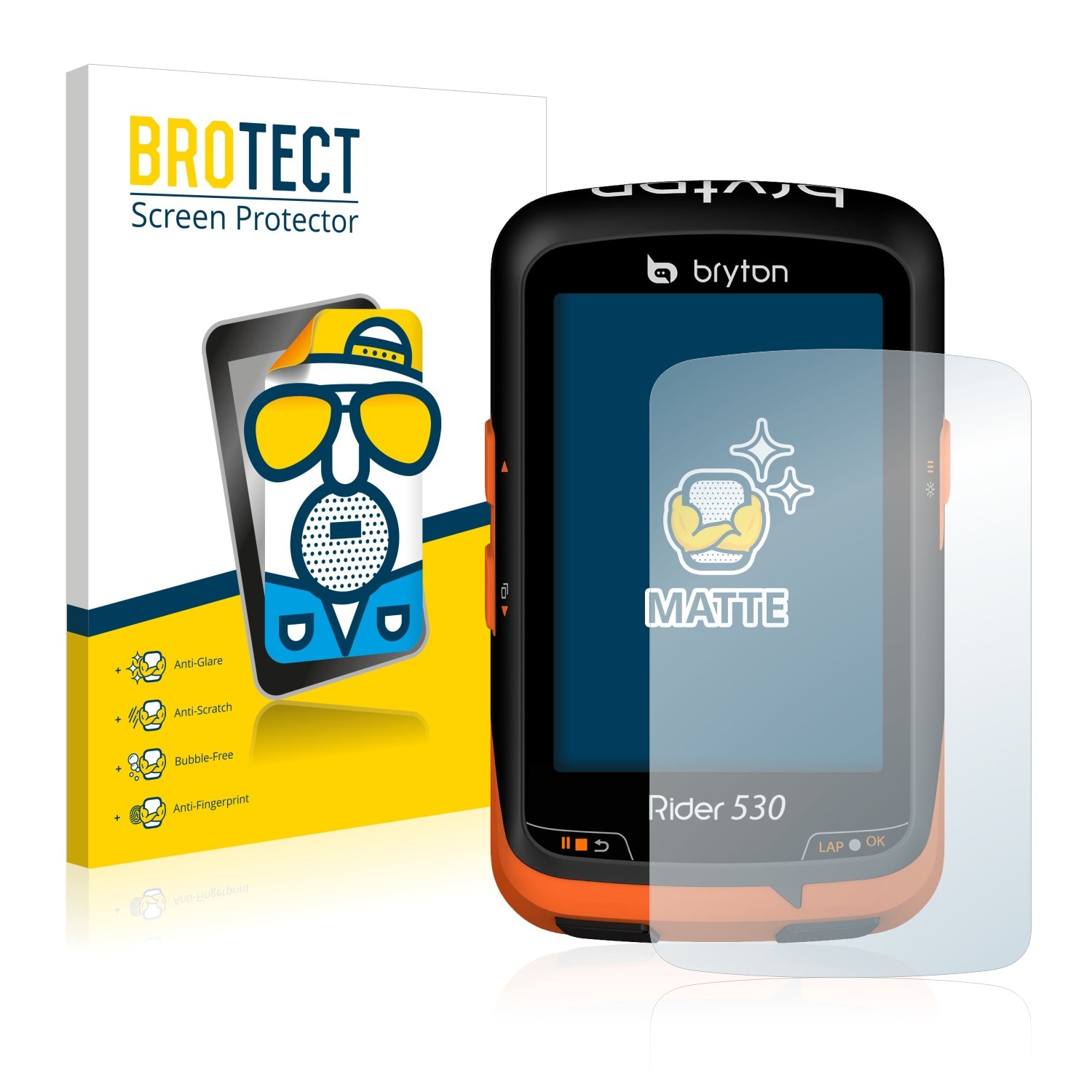 Pellicola Protettiva Bryton Rider S510 - Vetro Temperato 9H, Antigraffio, Trasparente - Foto 8