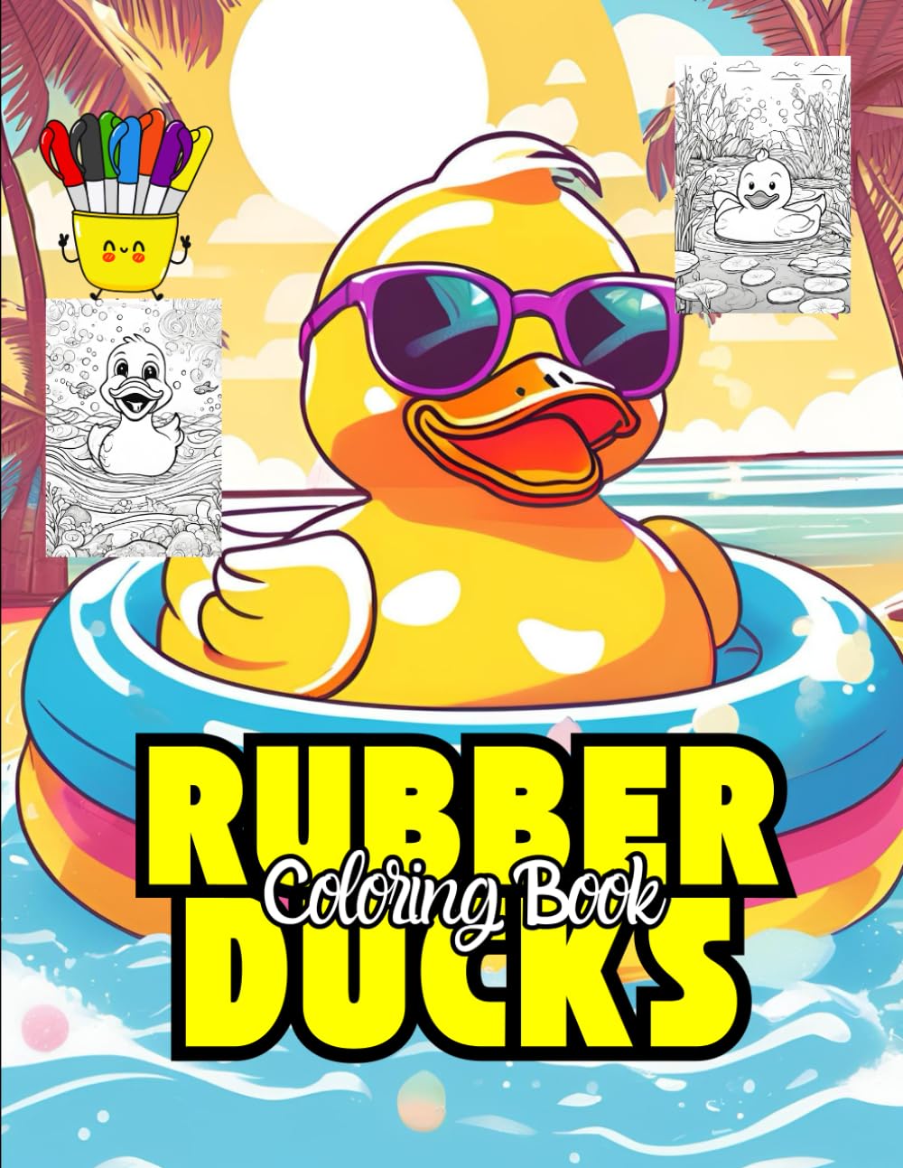 Rubber Duck Coloring Book: A Fun-Filled Collection of Rubber Ducks to Color for Kids and Adults