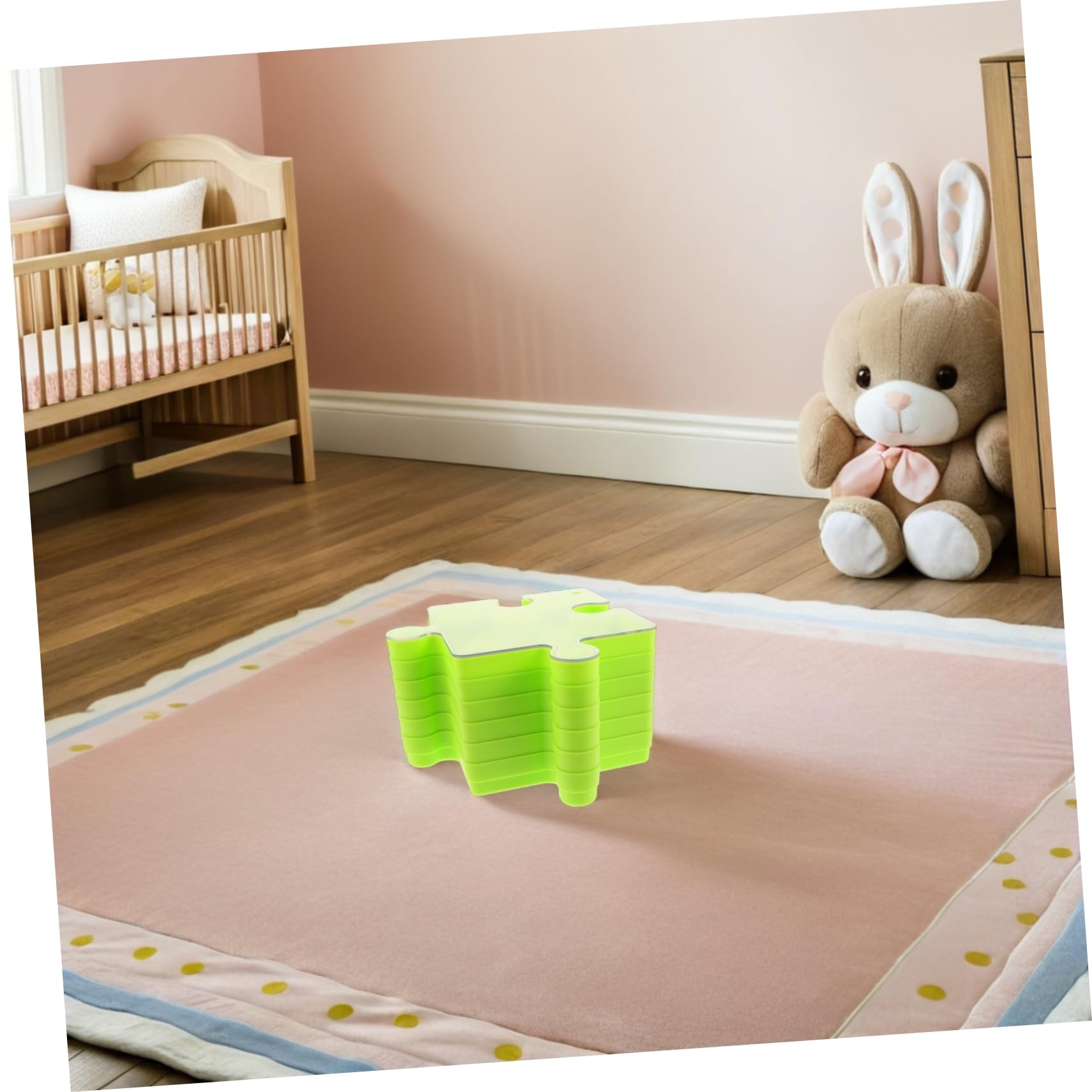 Organisateur de Puzzle 6 Pièces en Plastique Vert pour Garçon et Filles