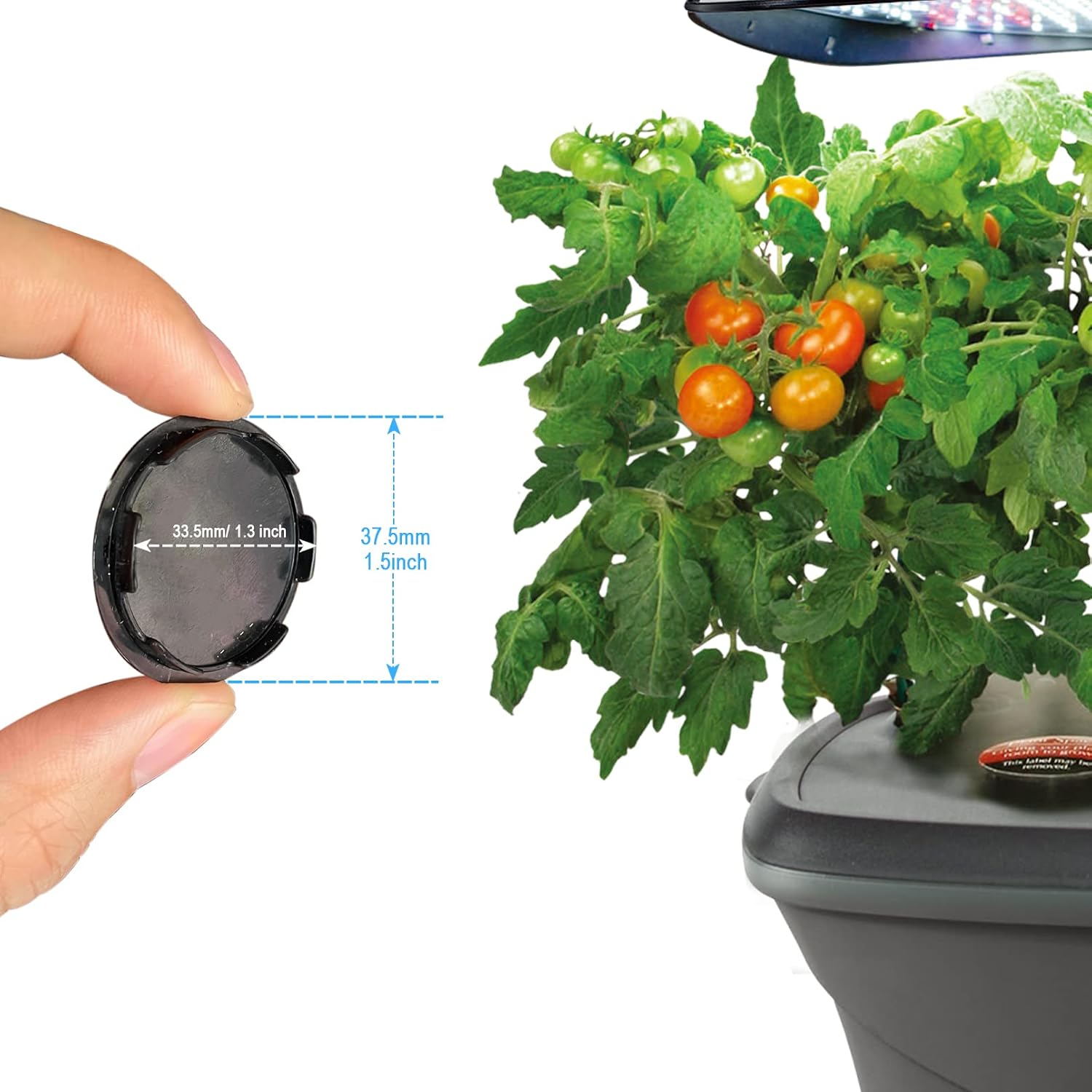Ulrempart Plant Spacer Kit for AeroGarden Grow Deck Pod Openings