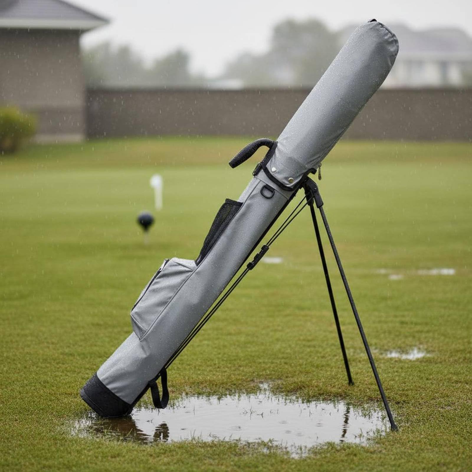 Amagogo Golf Ausrüstungsständer Golftasche Tragebag Standtasche Schlägertasche Ausrüstungstasche mit Klappbarem Ständer Und Wasserabweisendem Nylongewebe für