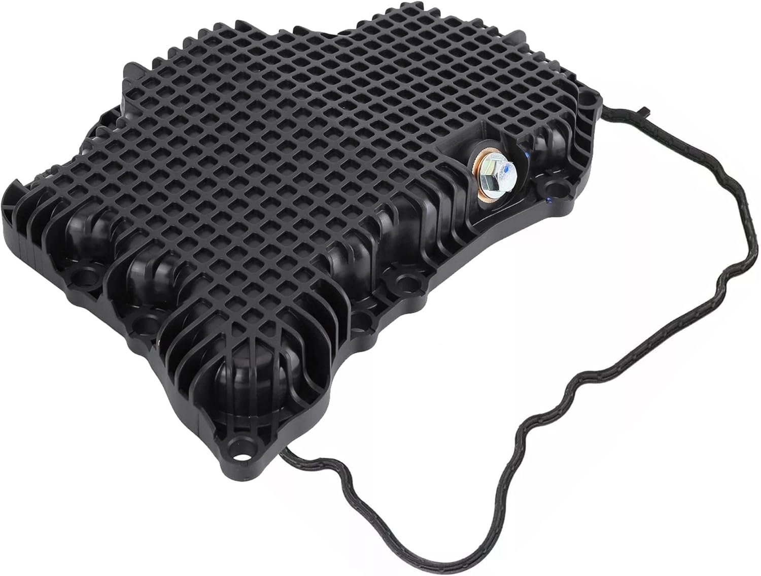 PartsFlow Engine Oil Sump with Drain Plug and Gasket Seal Compatible with 2021-2024 Nissan Rogue 1.5L Turbo, Replacement for 11110-6RC1B, 111106RC1B