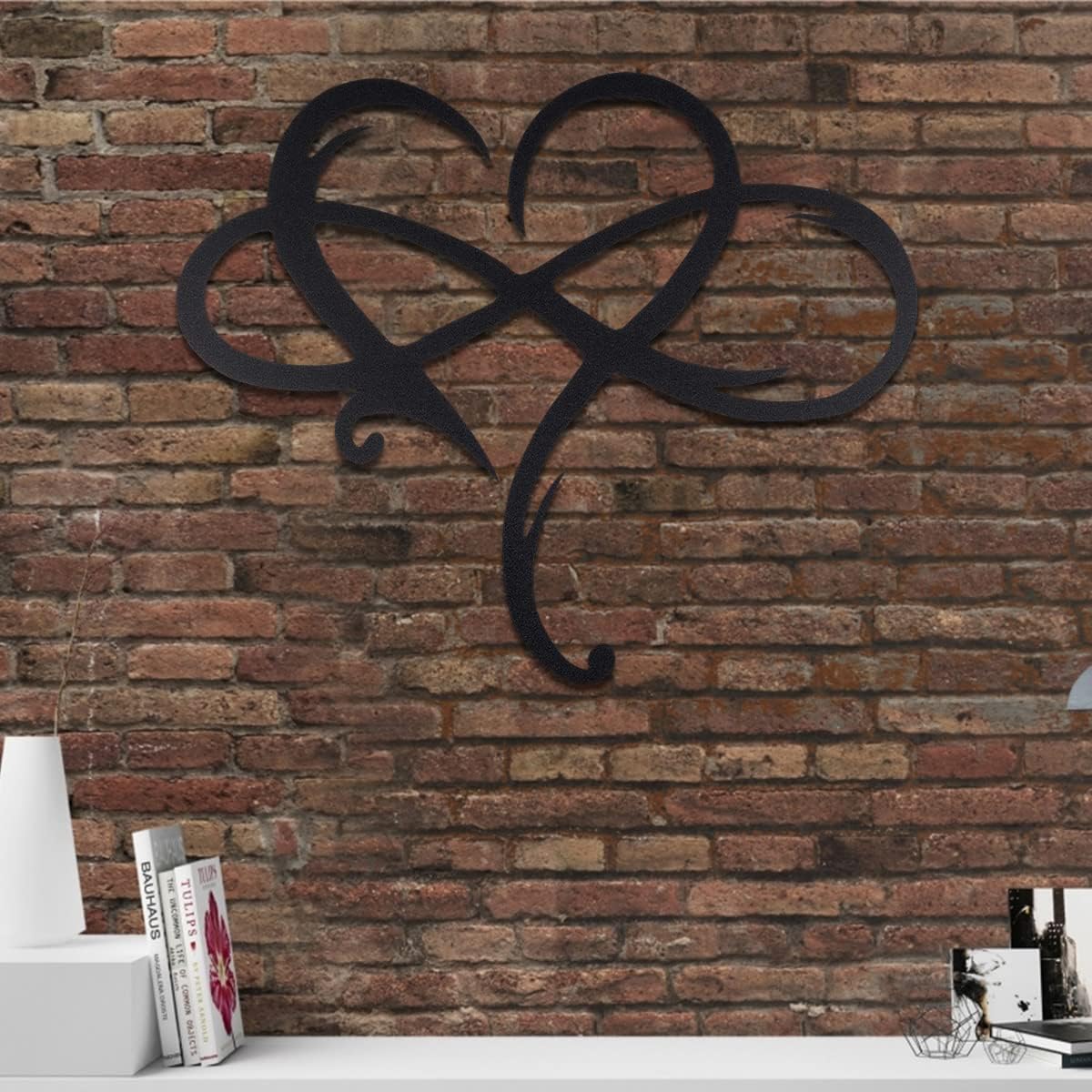 Infinity Heart Metal Wall Decor, Unique Infinity Heart Wall
