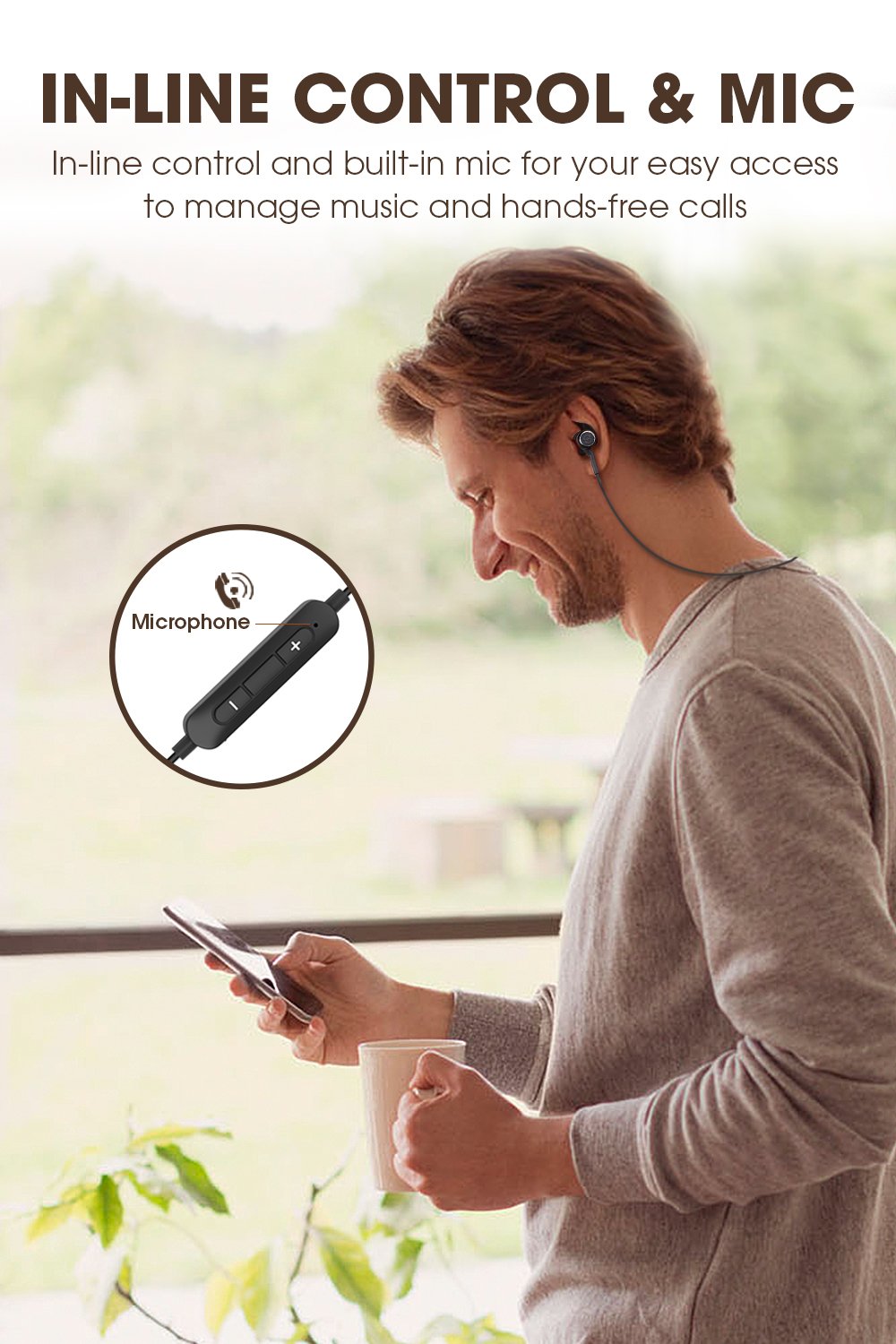 SoundPEATS Q34 In-line Control and Microphone