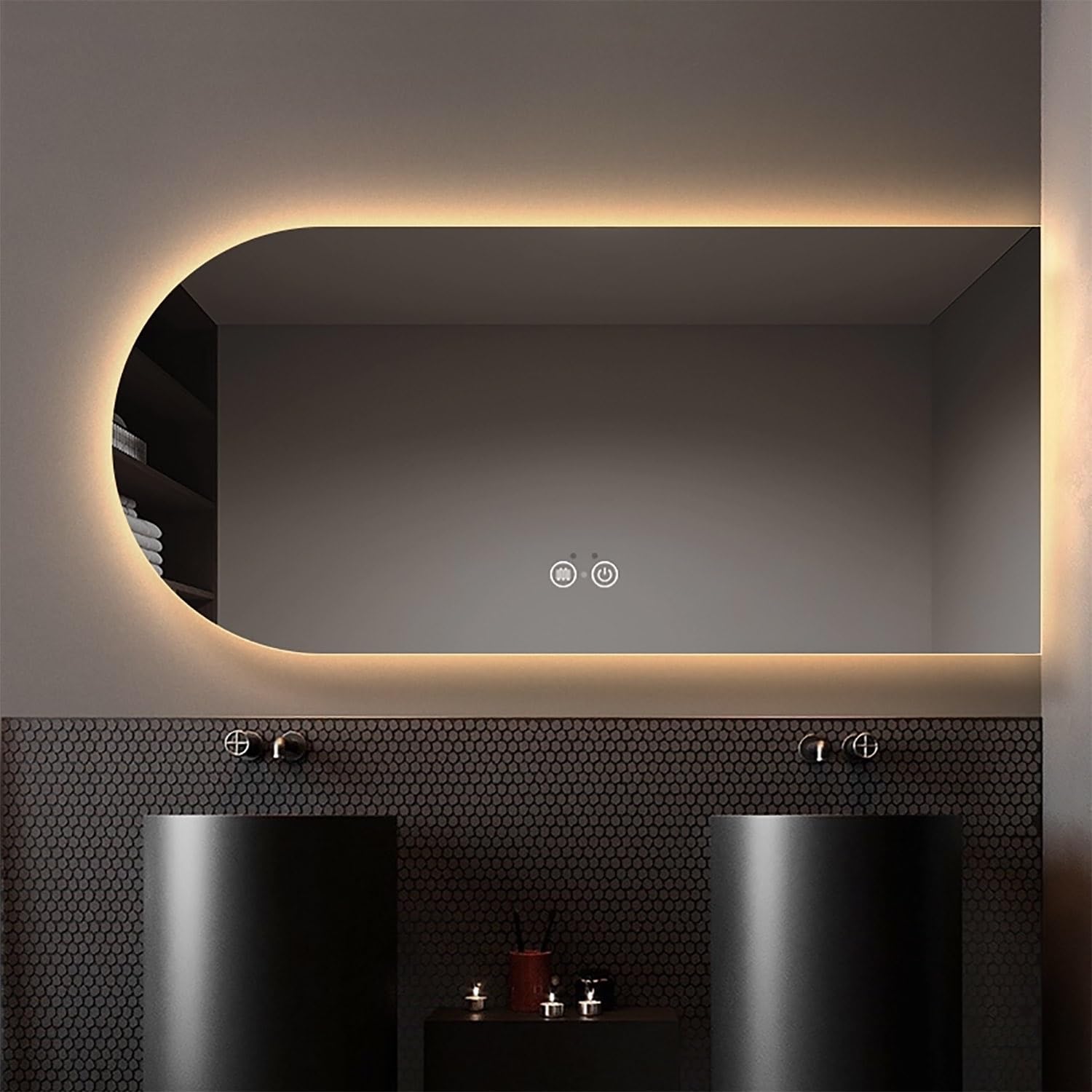 Miroir de courtoisie éclairé par LED anti-buée : fini la vapeur