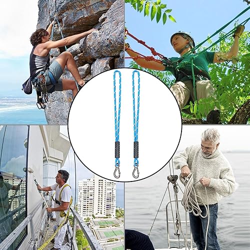 Miniatura 9 de BeneLabel Cuerda de columpio de árbol, 39 pulgadas, correa para colgar para columpio de árbol, gancho resistente, para interiores y exteriores,