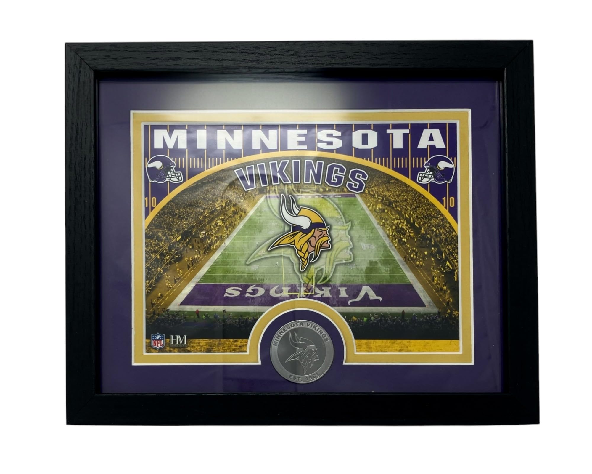 Highland Mint NFL Minnesota Vikings Stadionmünze, Foto, Minze, 22,9 x 27,9 cm