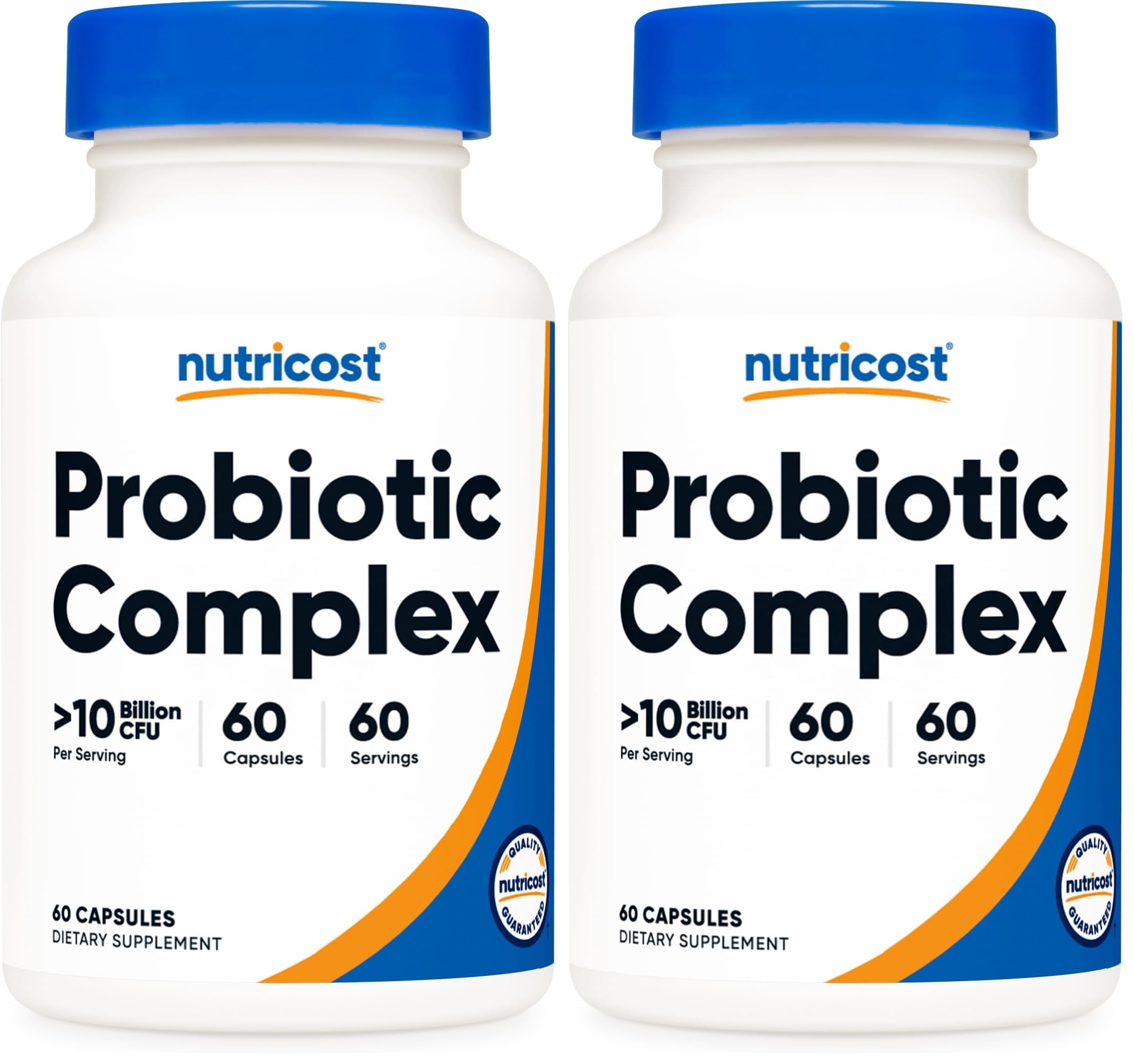 Nutricost Probiotic Complex (10 Billion CFU) 60 Capsules (Pack of 2) 60 Count (Pack of 2)
