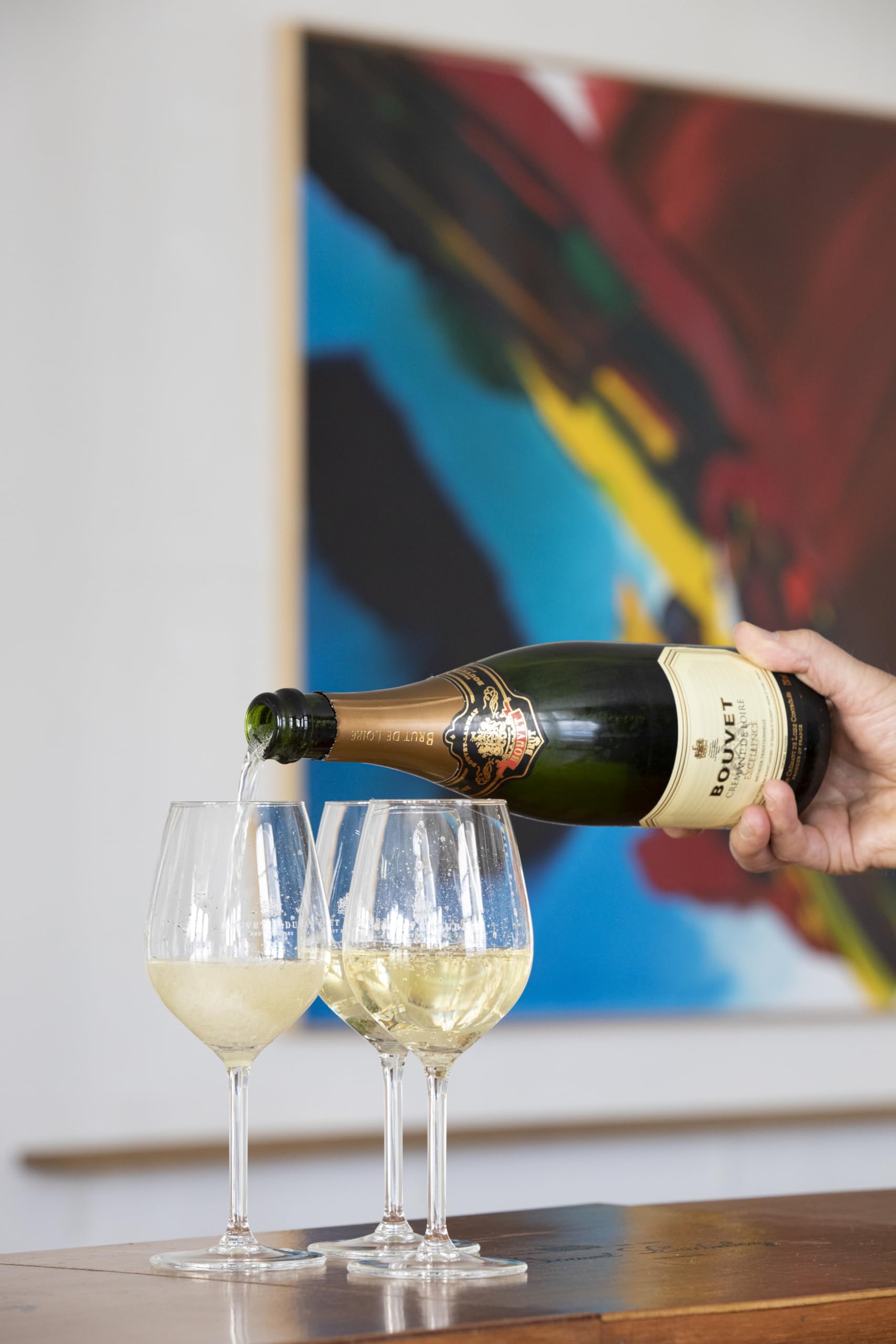 Bouvet Excellence Crémant de Loire Brut - Klassische Flaschengärung – Chenin Blanc Chardonnay – Cremant Ideal als Geschenk - 6 x 0.75 L