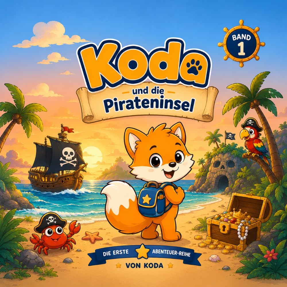 Ausmalbuch: KODA und die Pirateninsel: Das erste große Abenteuer von KODA (KODA der kleine Fuchs und seine Abenteuer)