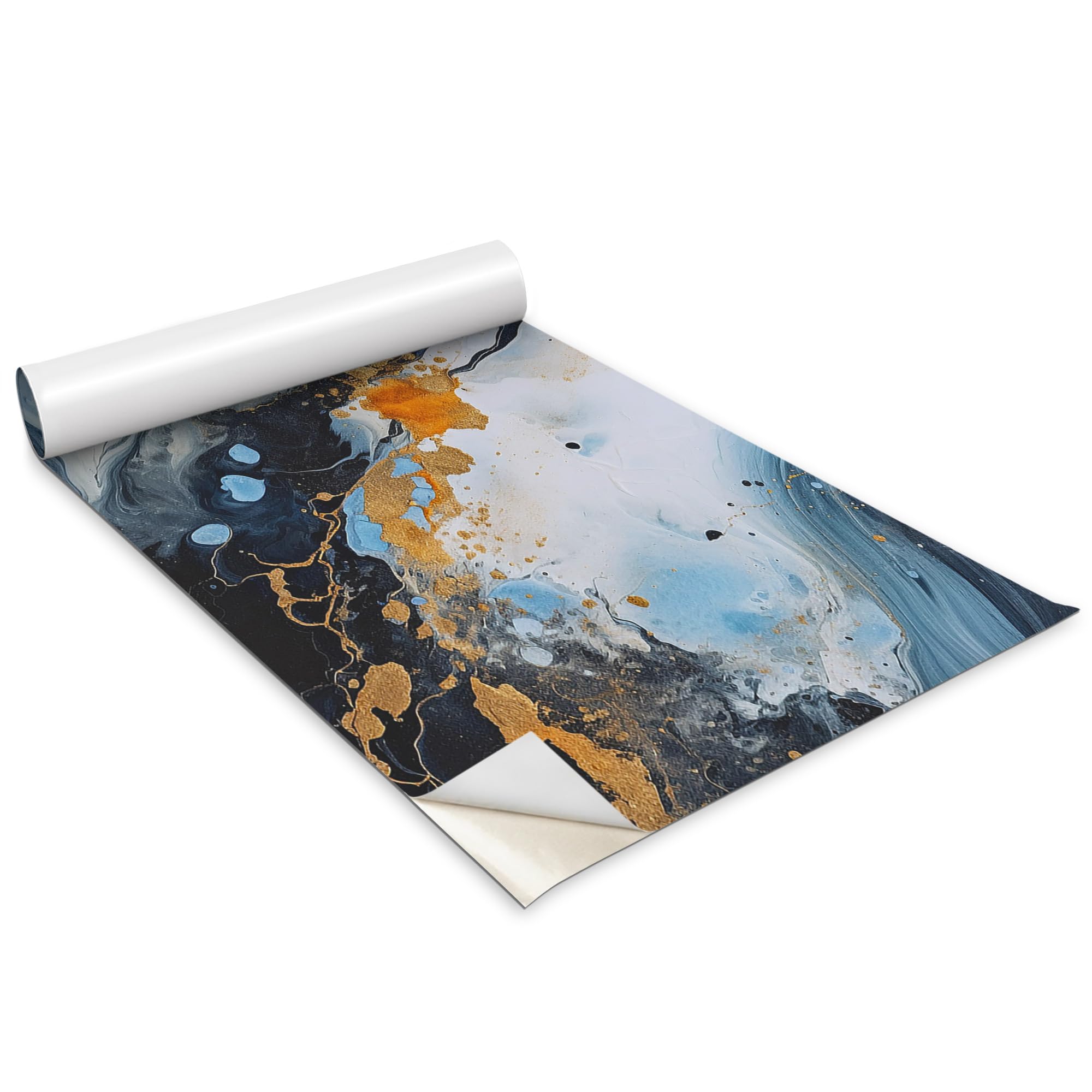 Abstraction de marbre rouleau papier peint decoratif autocollant 100x50 cm Wallfluent