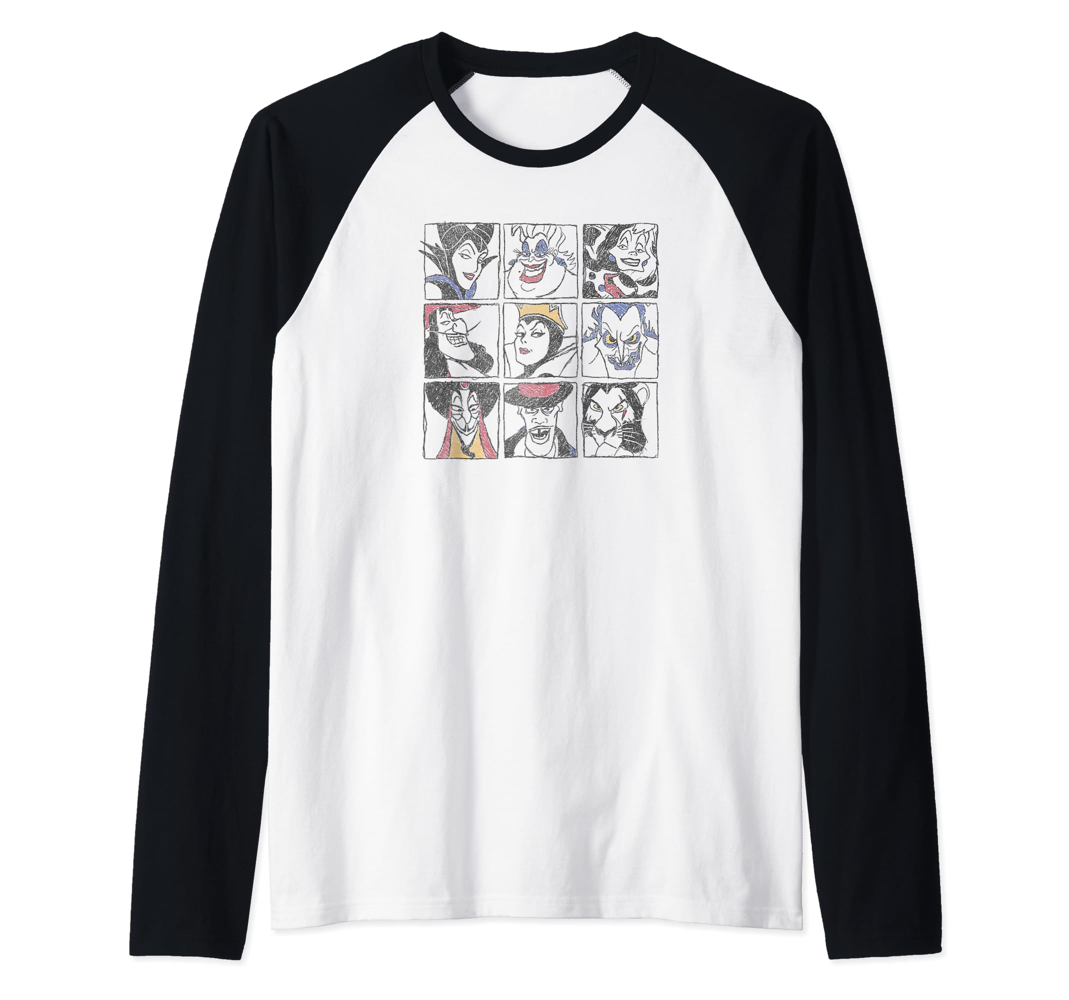 Disney Villains t-shirt baseball raglan idéal pour vos sorties ciné