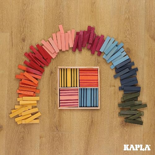 Miniatura 4 de KAPLA 100 Octocolor Case - Juego de construcción de madera 100 tablones de construcción de colores